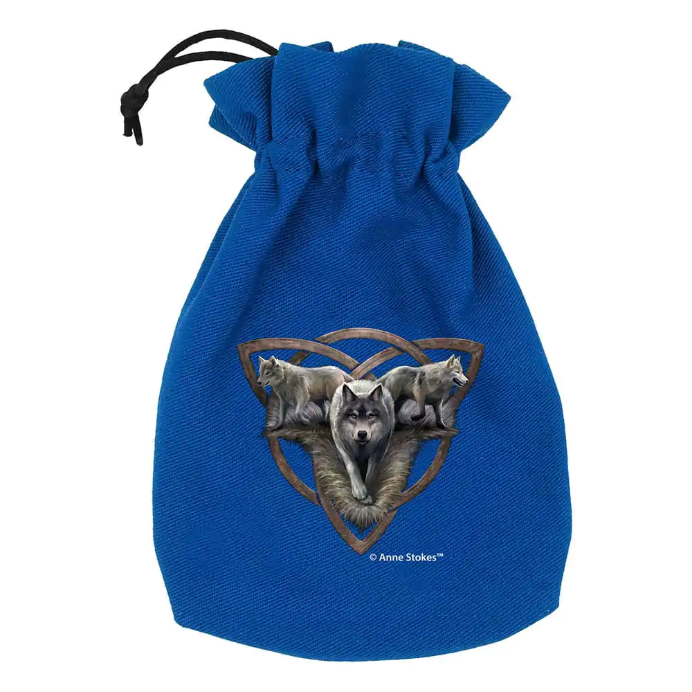 Anne Stokes Dice Pouch Trio Lup poza produsului