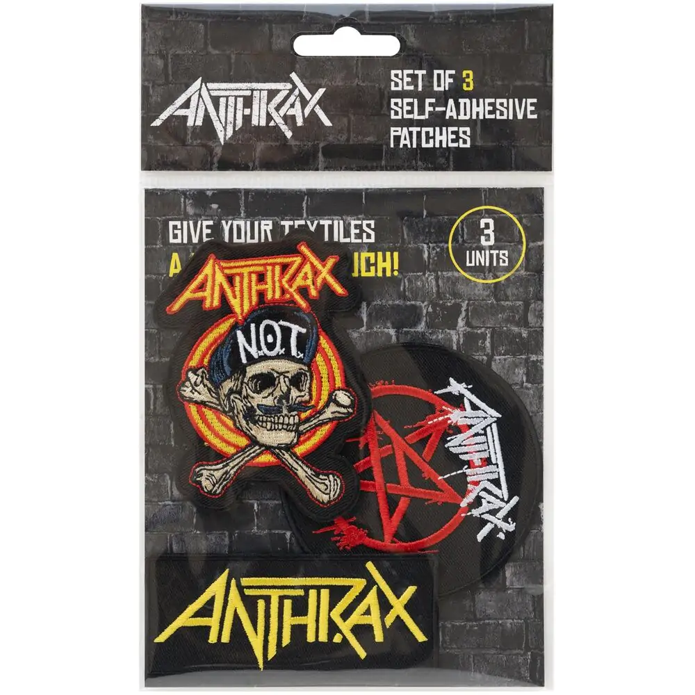 Set de 3 patch-uri Anthrax poza produsului
