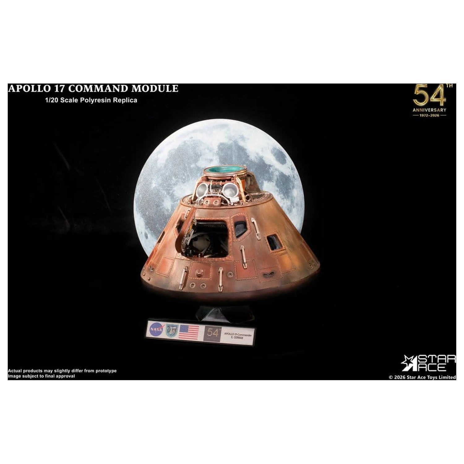 Apollo 17 Replika Modul de Comandă 1/20 20 cm poza produsului