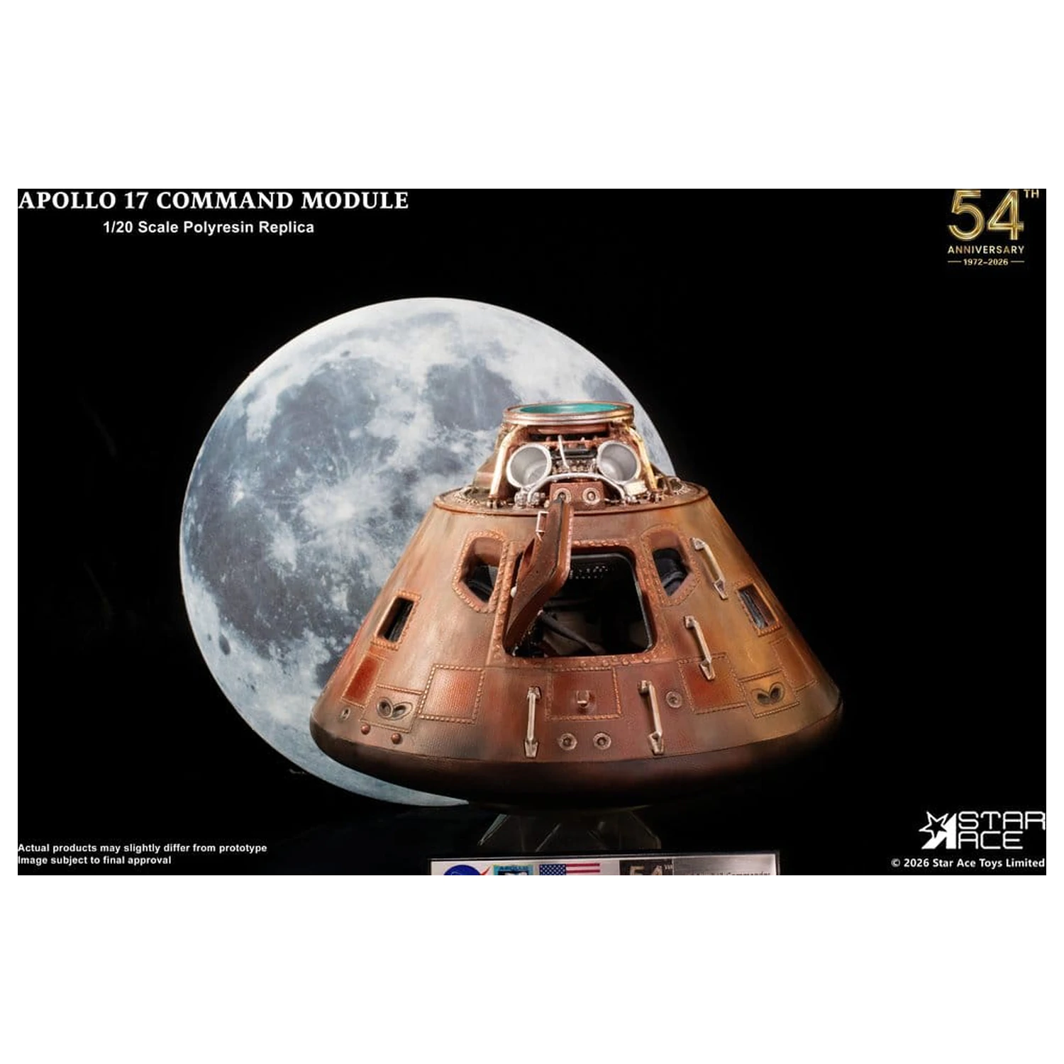 Apollo 17 Replika Modul de Comandă 1/20 20 cm poza produsului