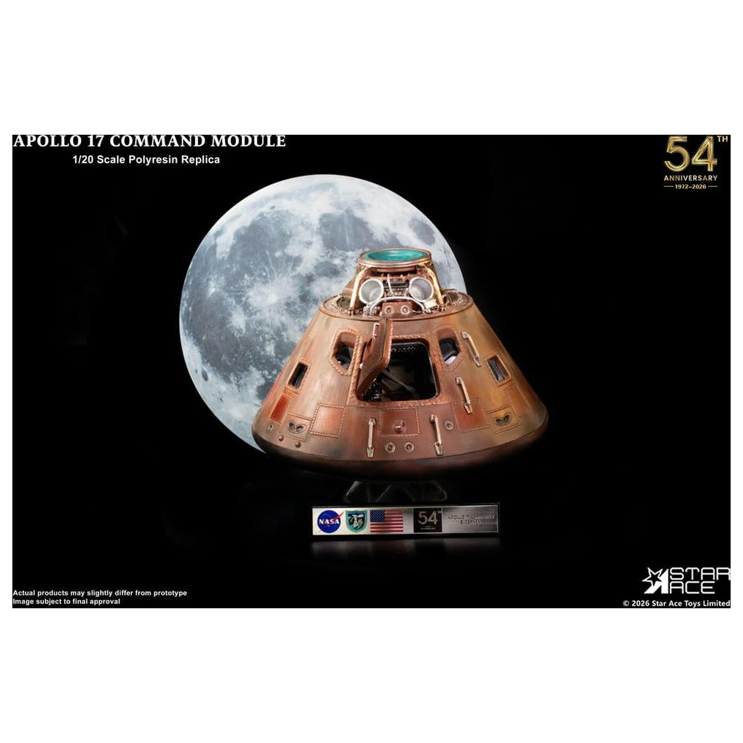 Apollo 17 Replika Modul de Comandă 1/20 20 cm poza produsului