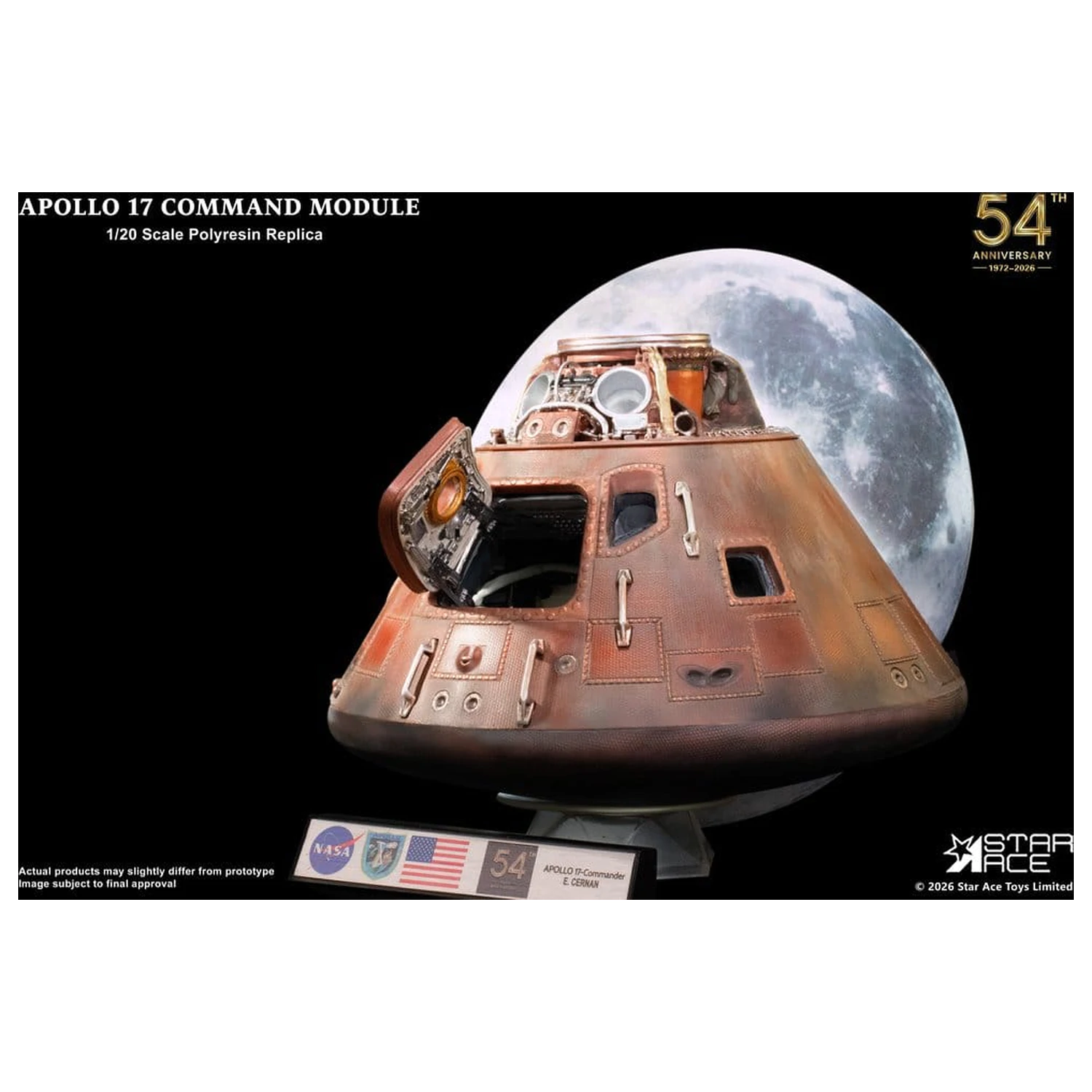 Apollo 17 Replika Modul de Comandă 1/20 20 cm poza produsului