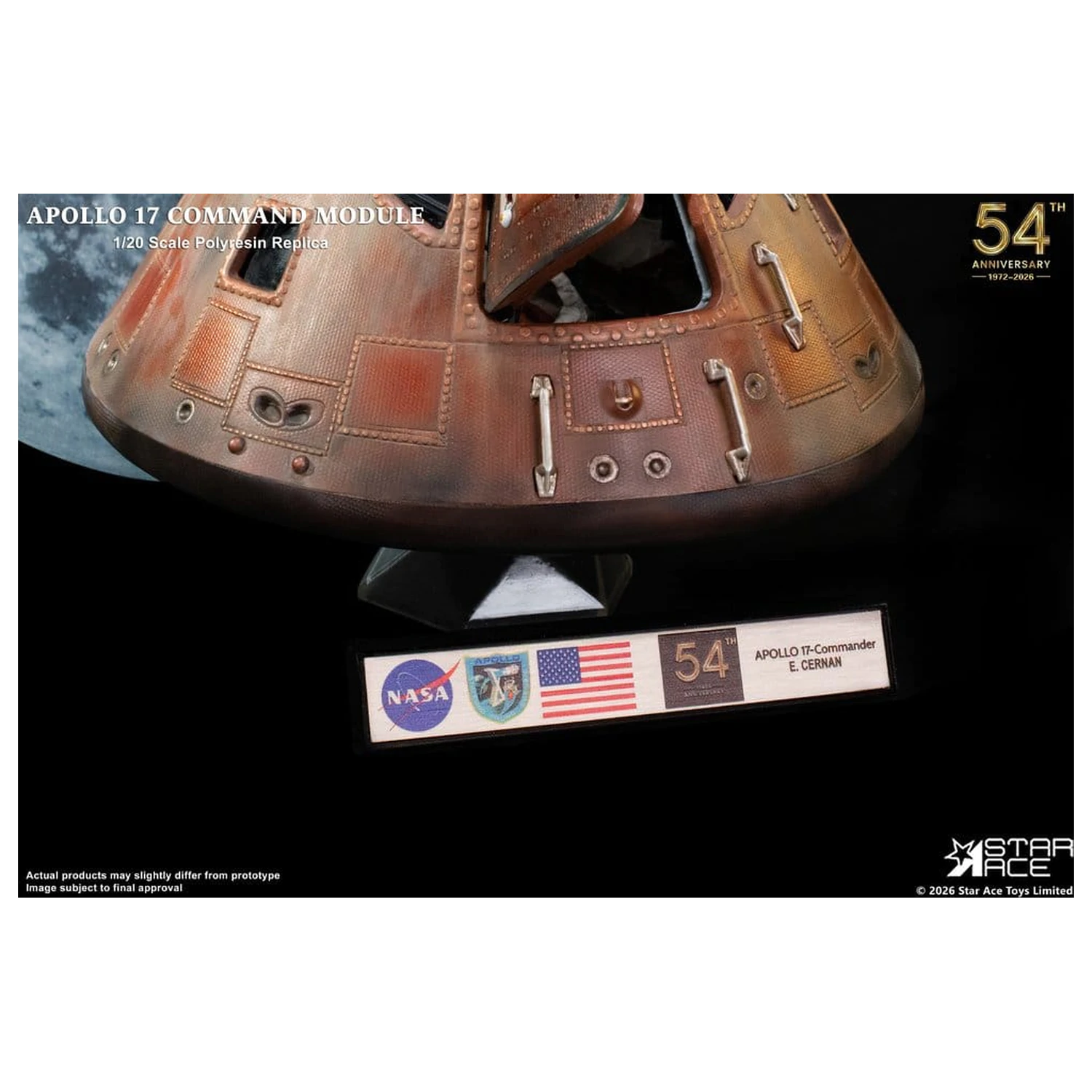 Apollo 17 Replika Modul de Comandă 1/20 20 cm poza produsului