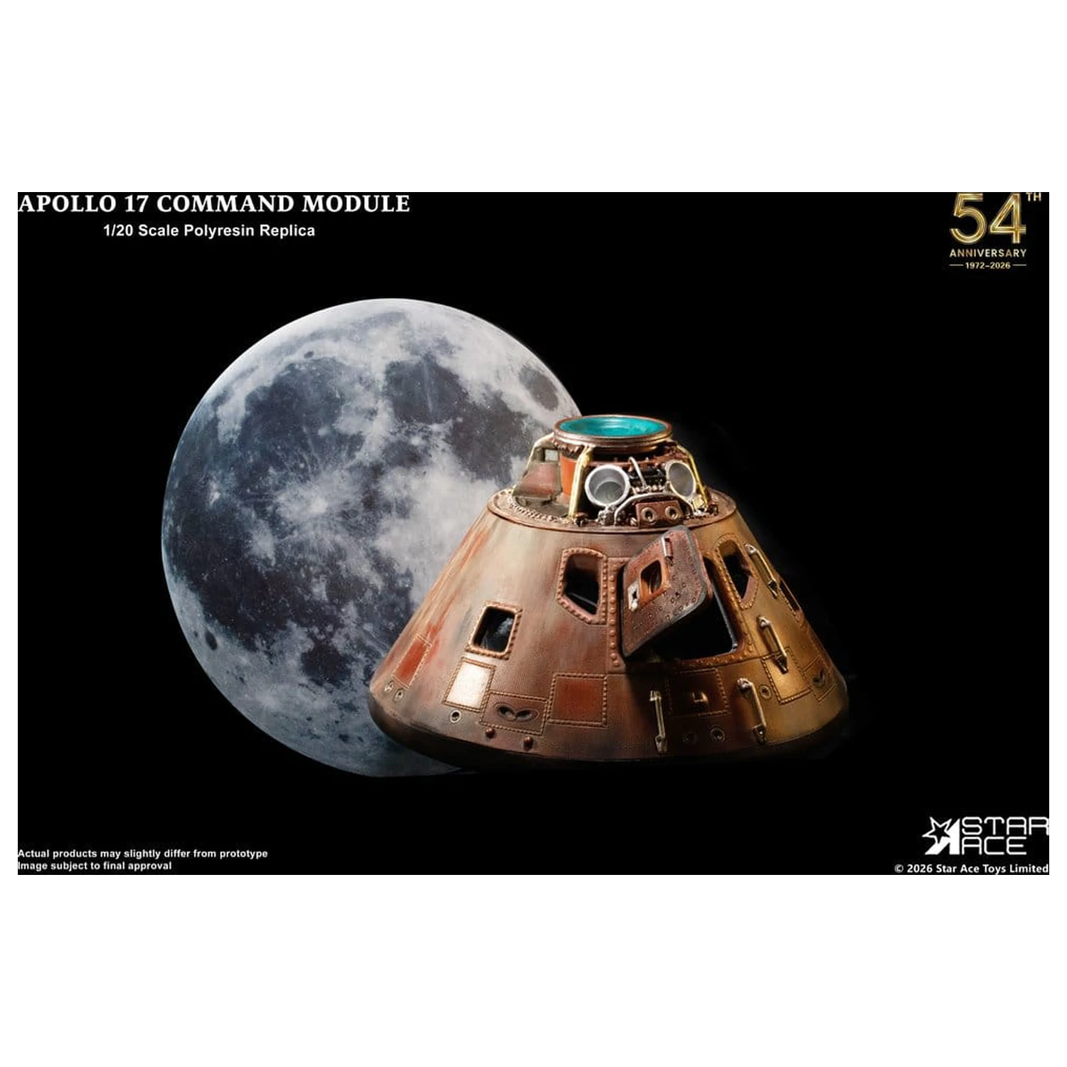 Apollo 17 Replika Modul de Comandă 1/20 20 cm poza produsului