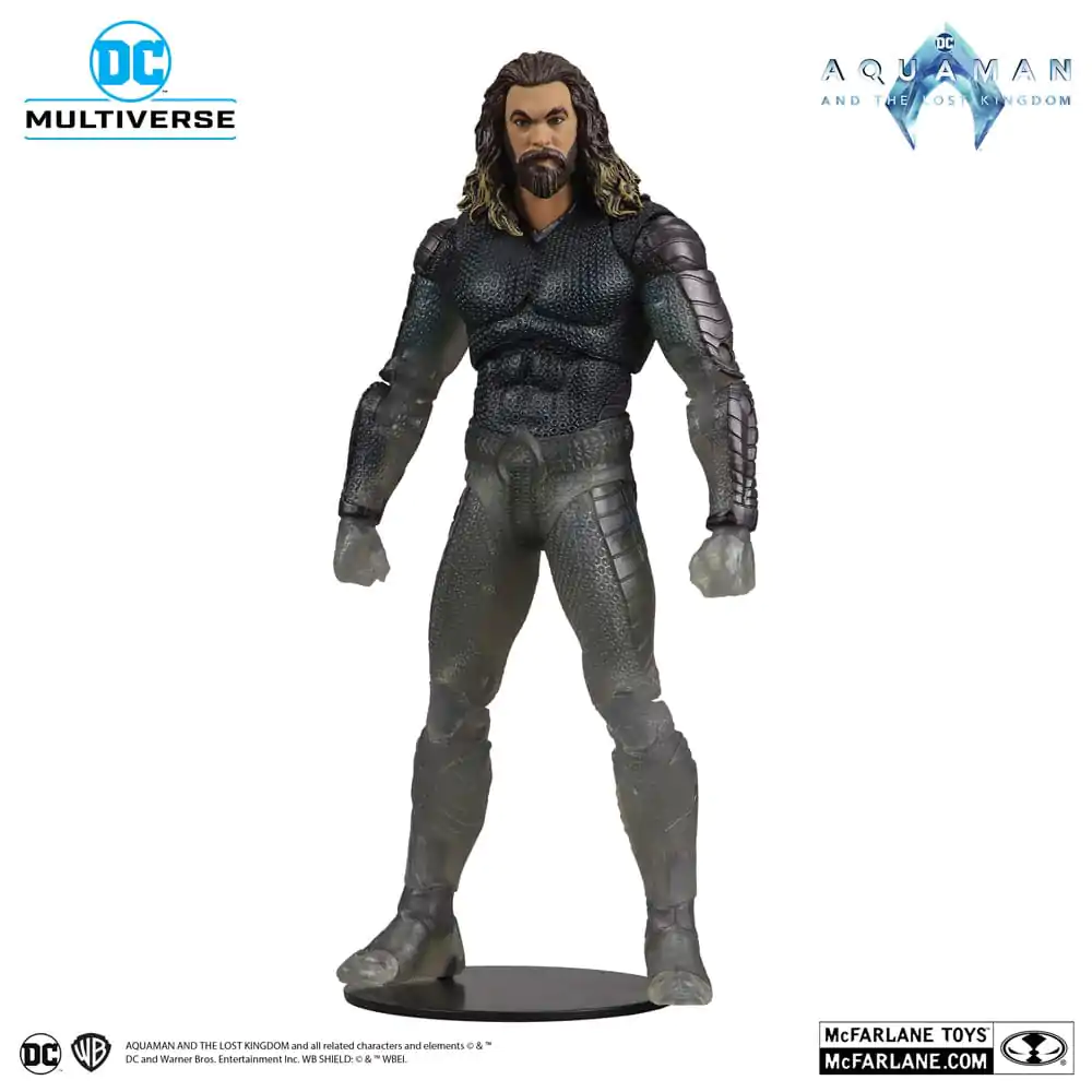 Figurină de acțiune Aquaman and the Lost Kingdom DC Multiverse Aquaman (Stealth Suit with Topo) (Gold Label) 18 cm poza produsului