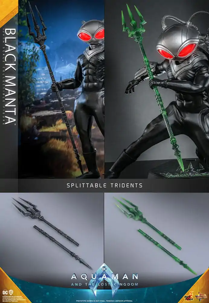 Figurina de actiune Aquaman and the Lost Kingdom Movie Masterpiece 1/6 Black Manta 34 cm poza produsului