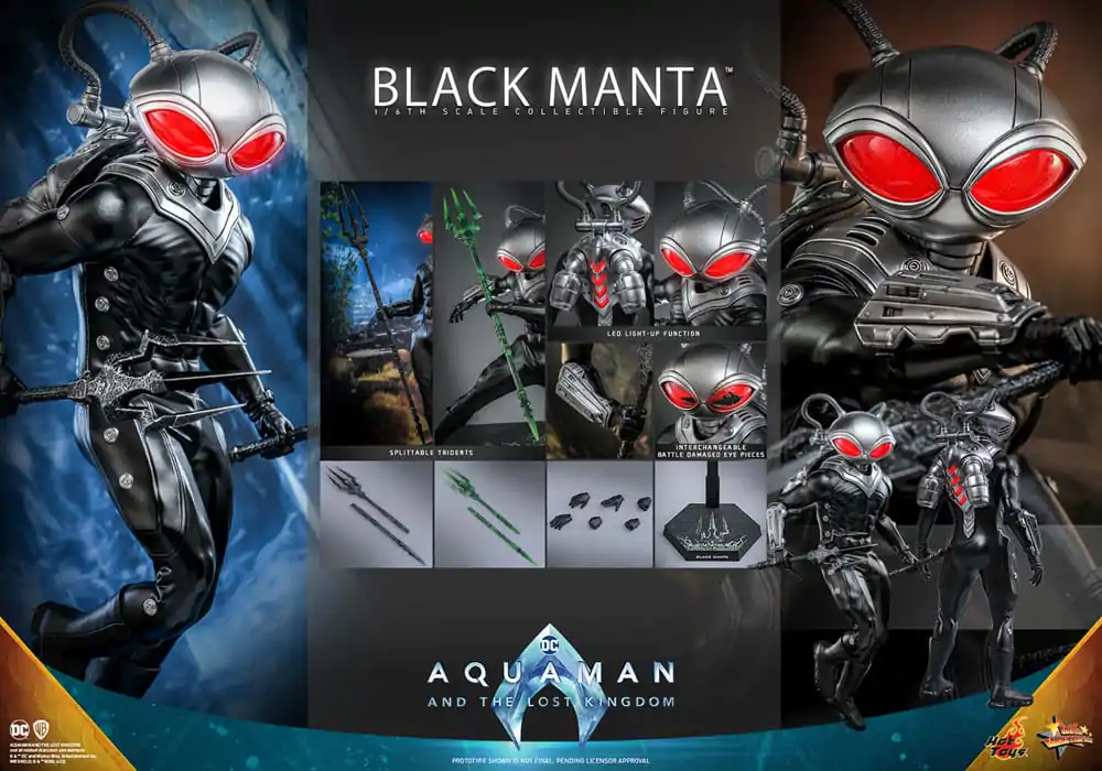 Figurina de actiune Aquaman and the Lost Kingdom Movie Masterpiece 1/6 Black Manta 34 cm poza produsului