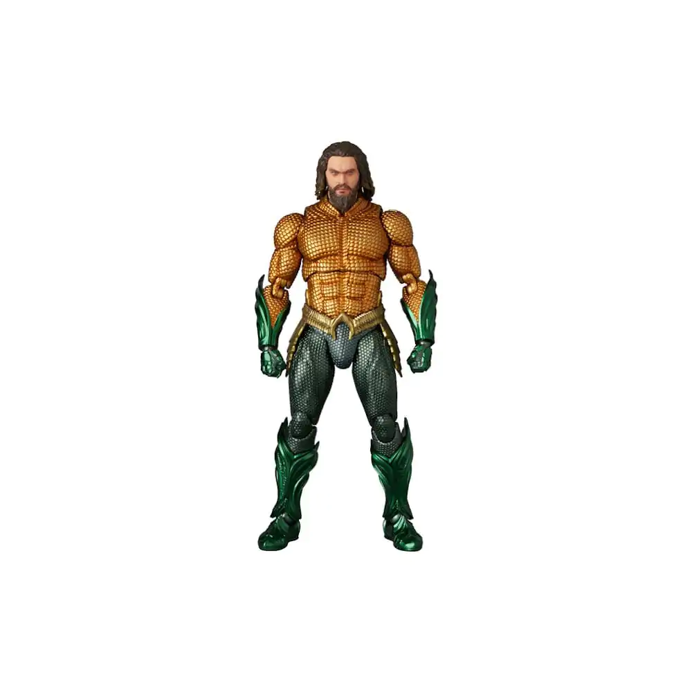 Aquaman Movie MAF EX Figurina de acțiune Aquaman Gold & Green Suit 16 cm poza produsului