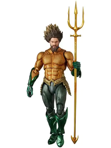 Aquaman Movie MAF EX Figurina de acțiune Aquaman Gold & Green Suit 16 cm poza produsului