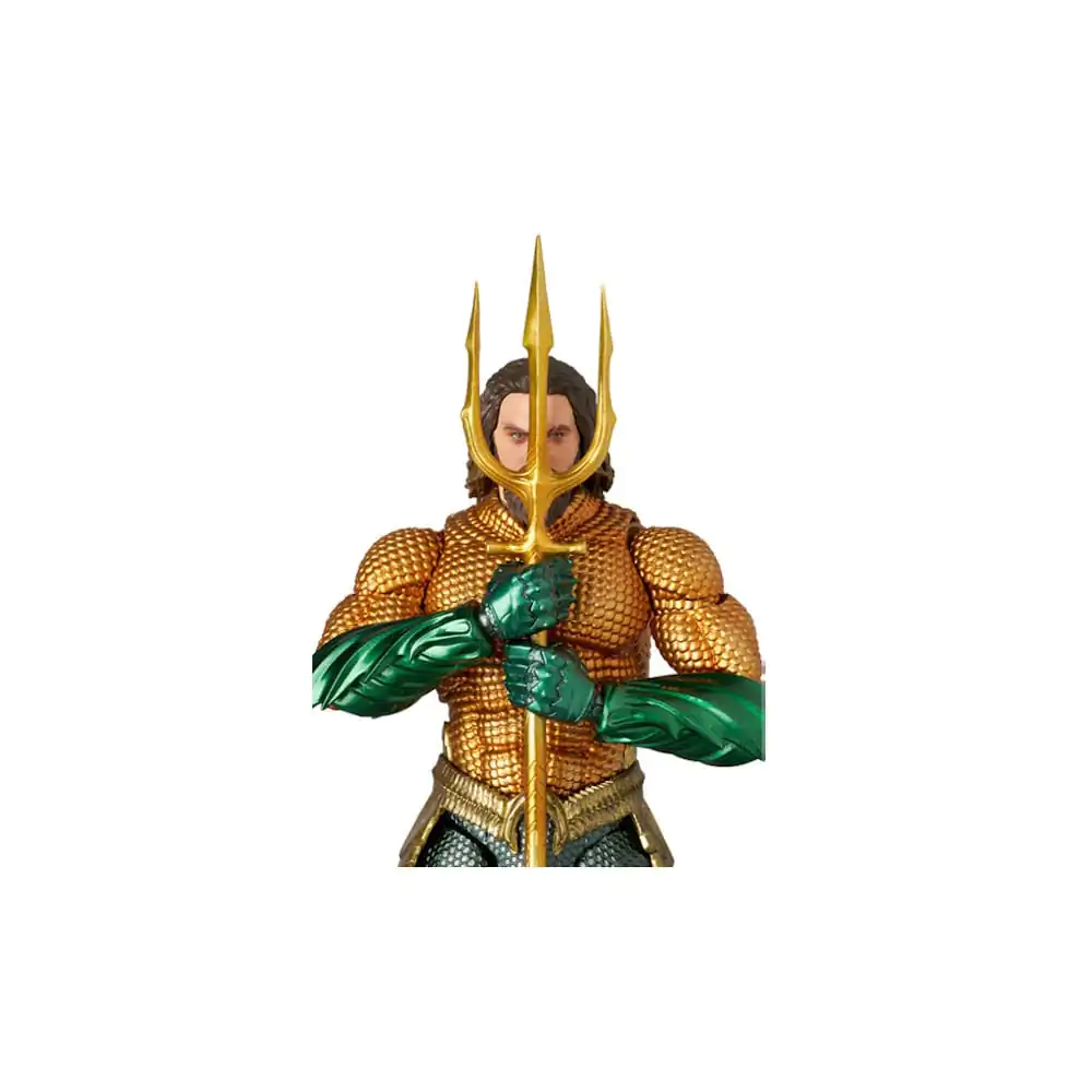 Aquaman Movie MAF EX Figurina de acțiune Aquaman Gold & Green Suit 16 cm poza produsului