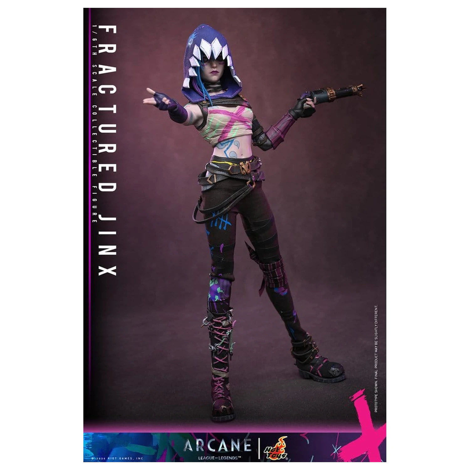 Arcane Figurina de actiune 1/6 Fractured Jinx 28 cm poza produsului