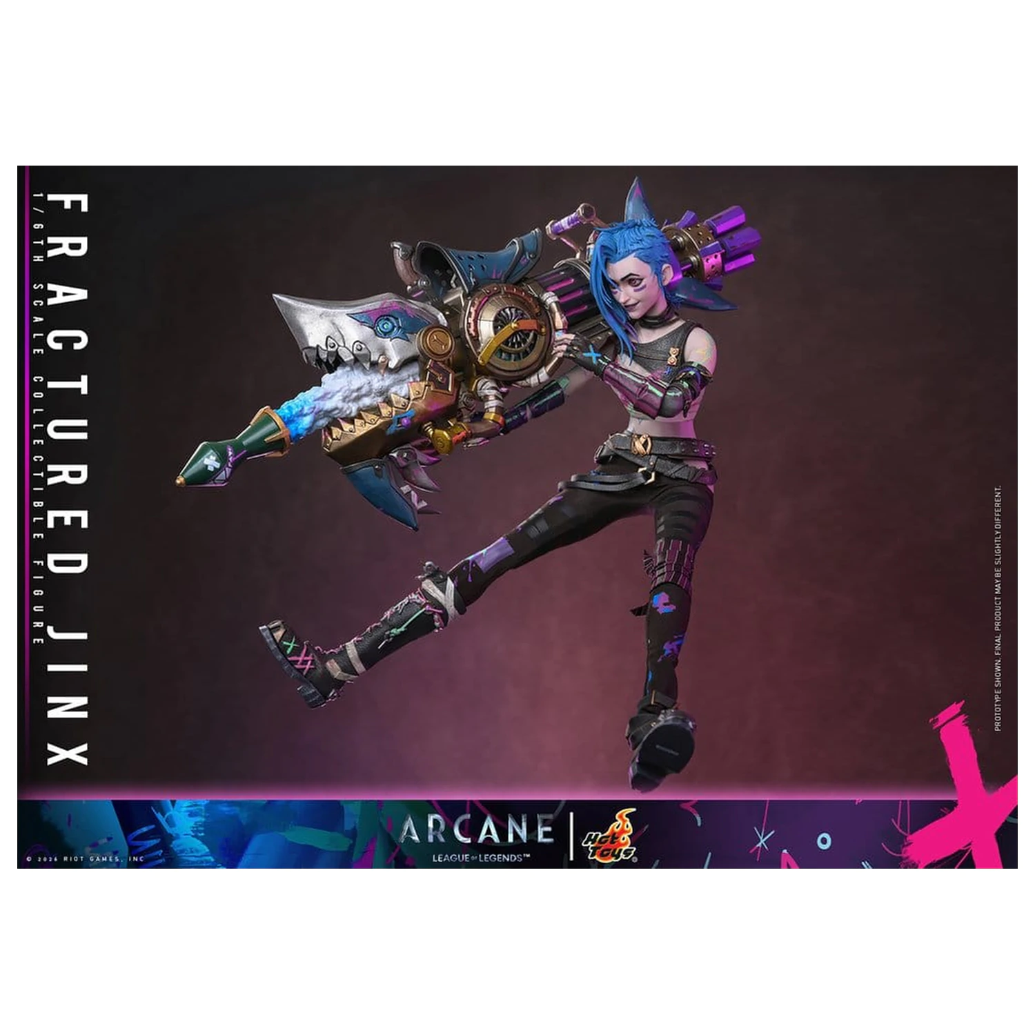 Arcane Figurina de actiune 1/6 Fractured Jinx 28 cm poza produsului