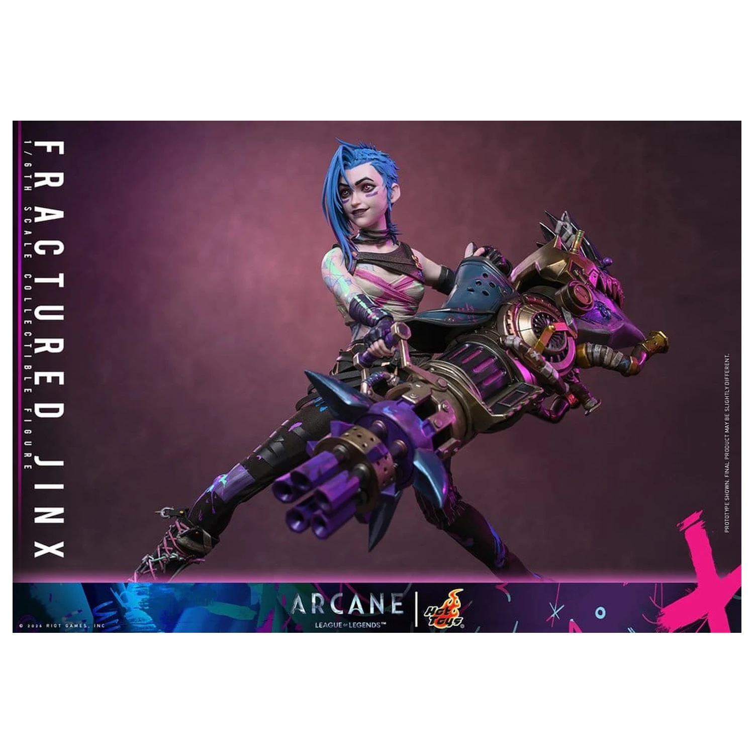 Arcane Figurina de actiune 1/6 Fractured Jinx 28 cm poza produsului
