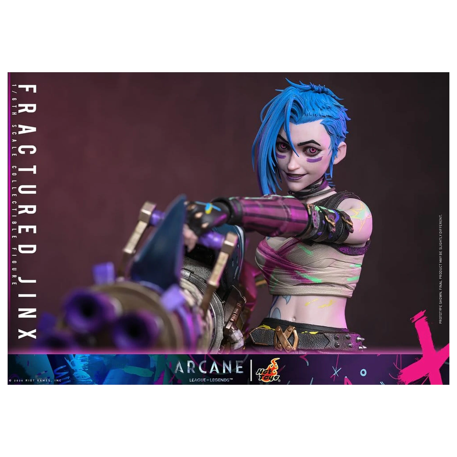 Arcane Figurina de actiune 1/6 Fractured Jinx 28 cm poza produsului