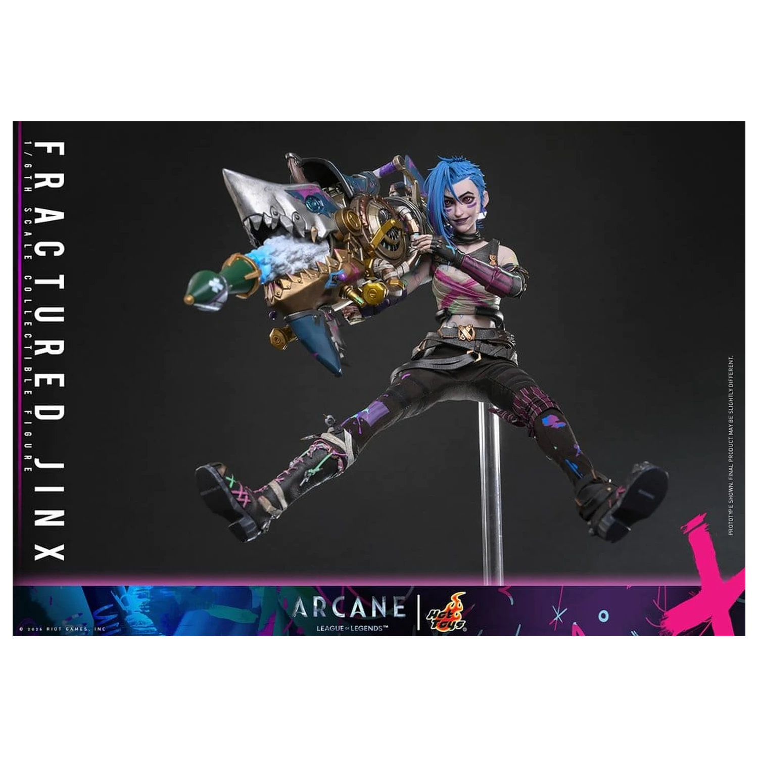 Arcane Figurina de actiune 1/6 Fractured Jinx 28 cm poza produsului