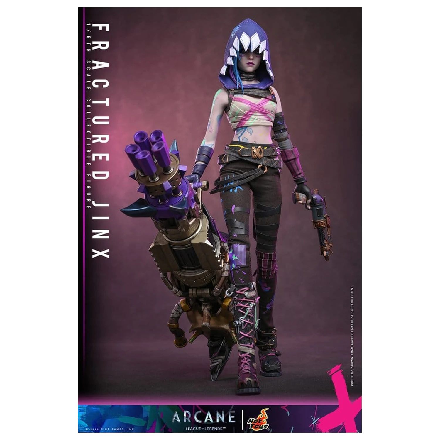 Arcane Figurina de actiune 1/6 Fractured Jinx 28 cm poza produsului