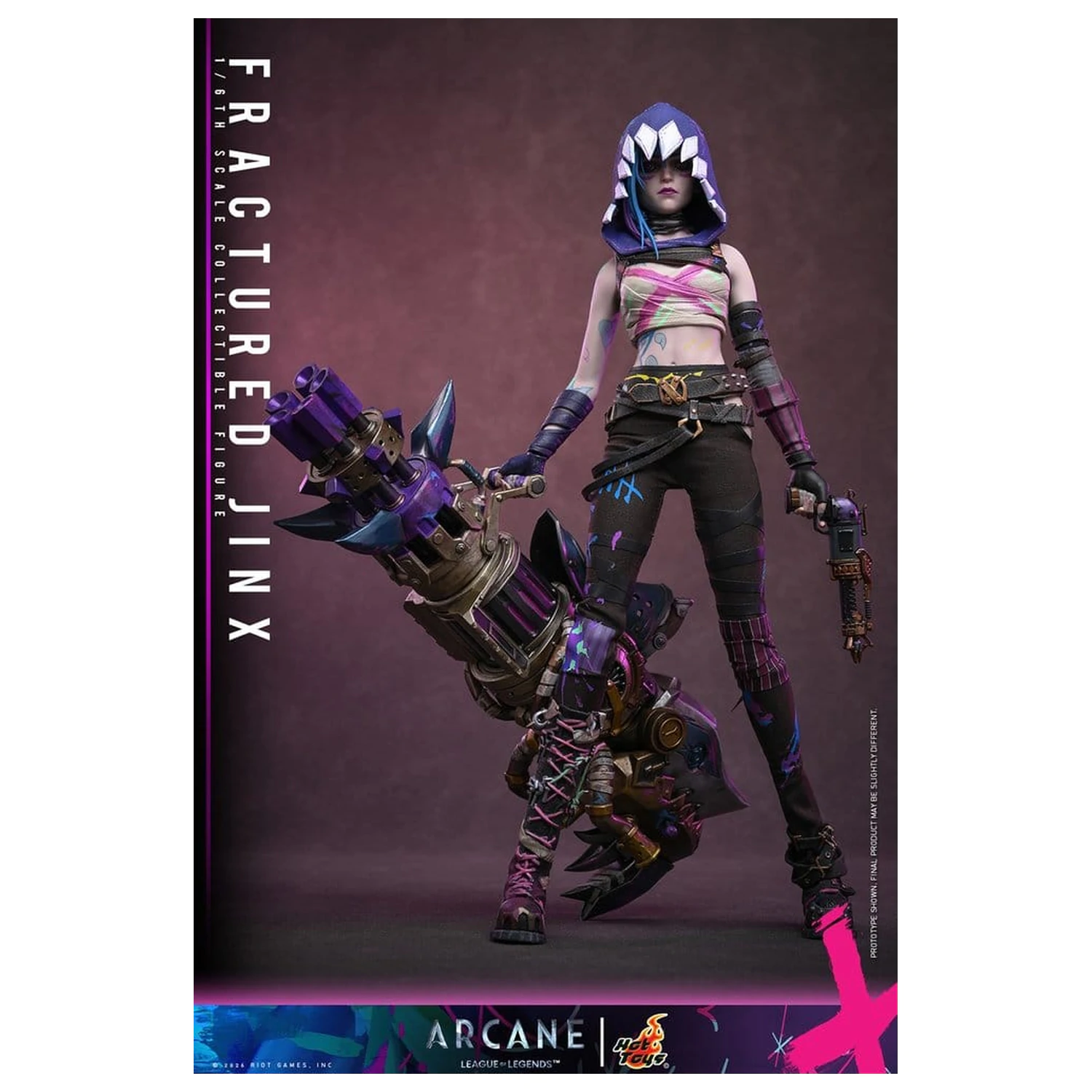 Arcane Figurina de actiune 1/6 Fractured Jinx 28 cm poza produsului