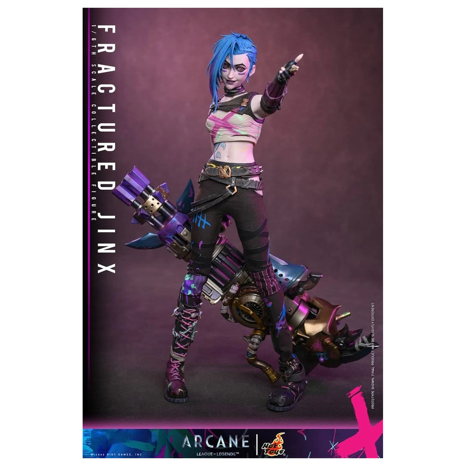 Arcane Figurina de actiune 1/6 Fractured Jinx 28 cm poza produsului