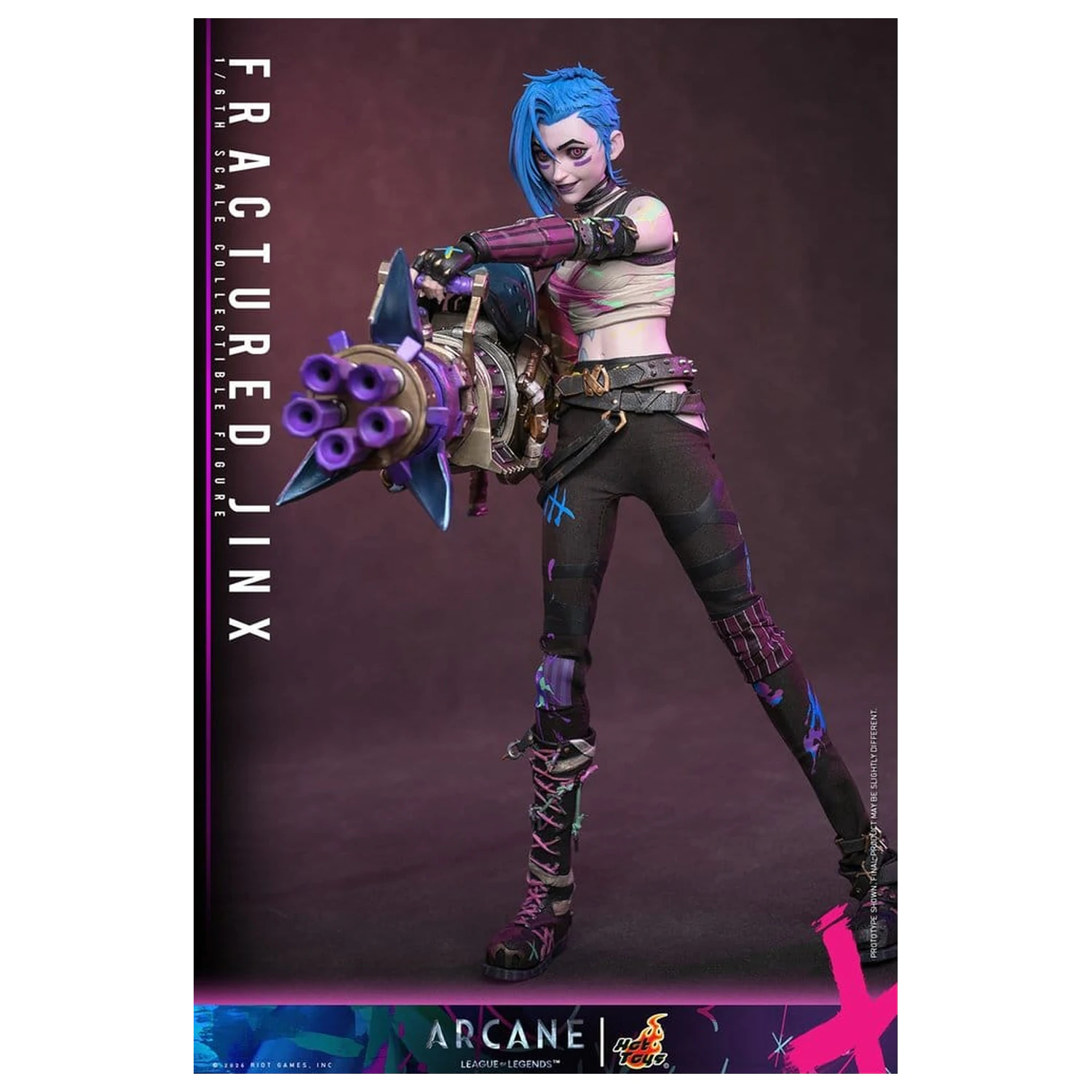 Arcane Figurina de actiune 1/6 Fractured Jinx 28 cm poza produsului