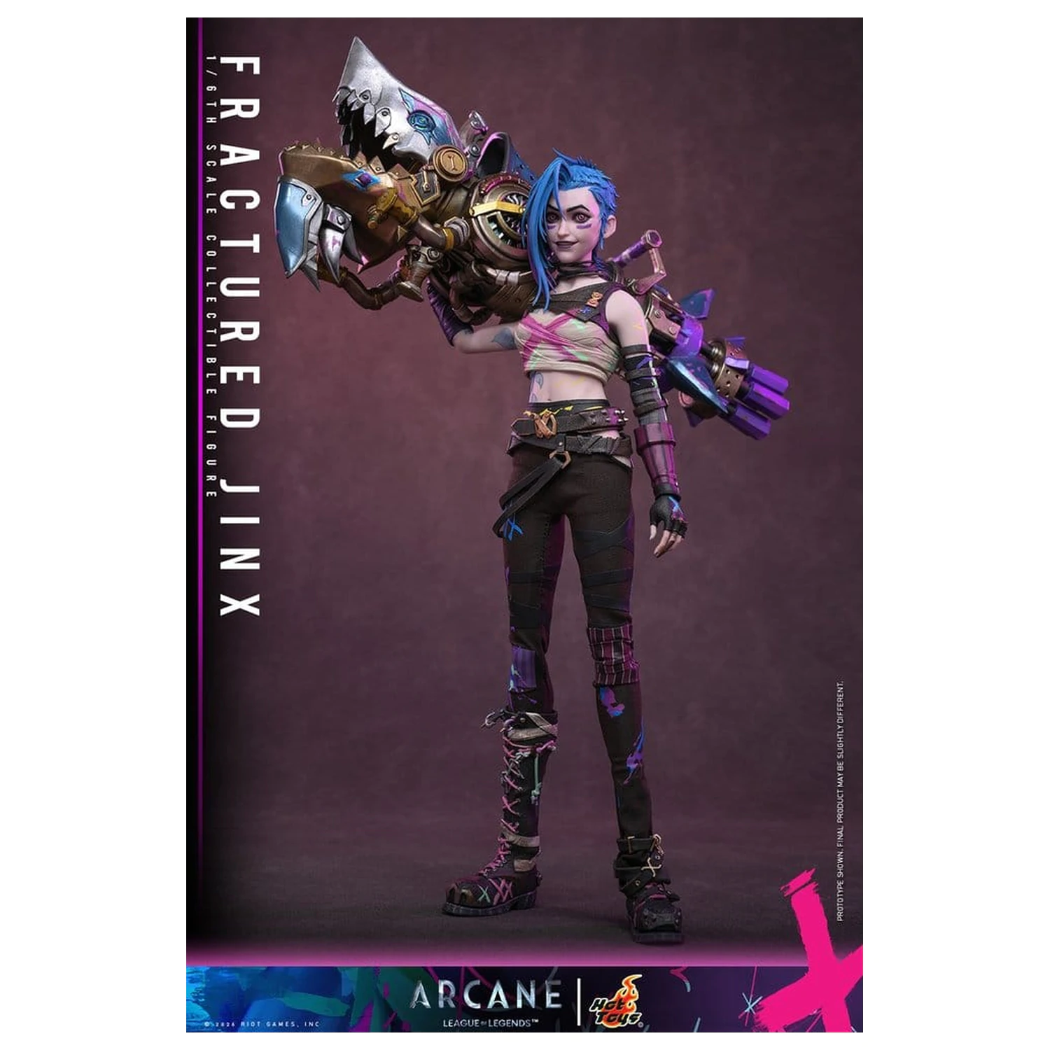 Arcane Figurina de actiune 1/6 Fractured Jinx 28 cm poza produsului