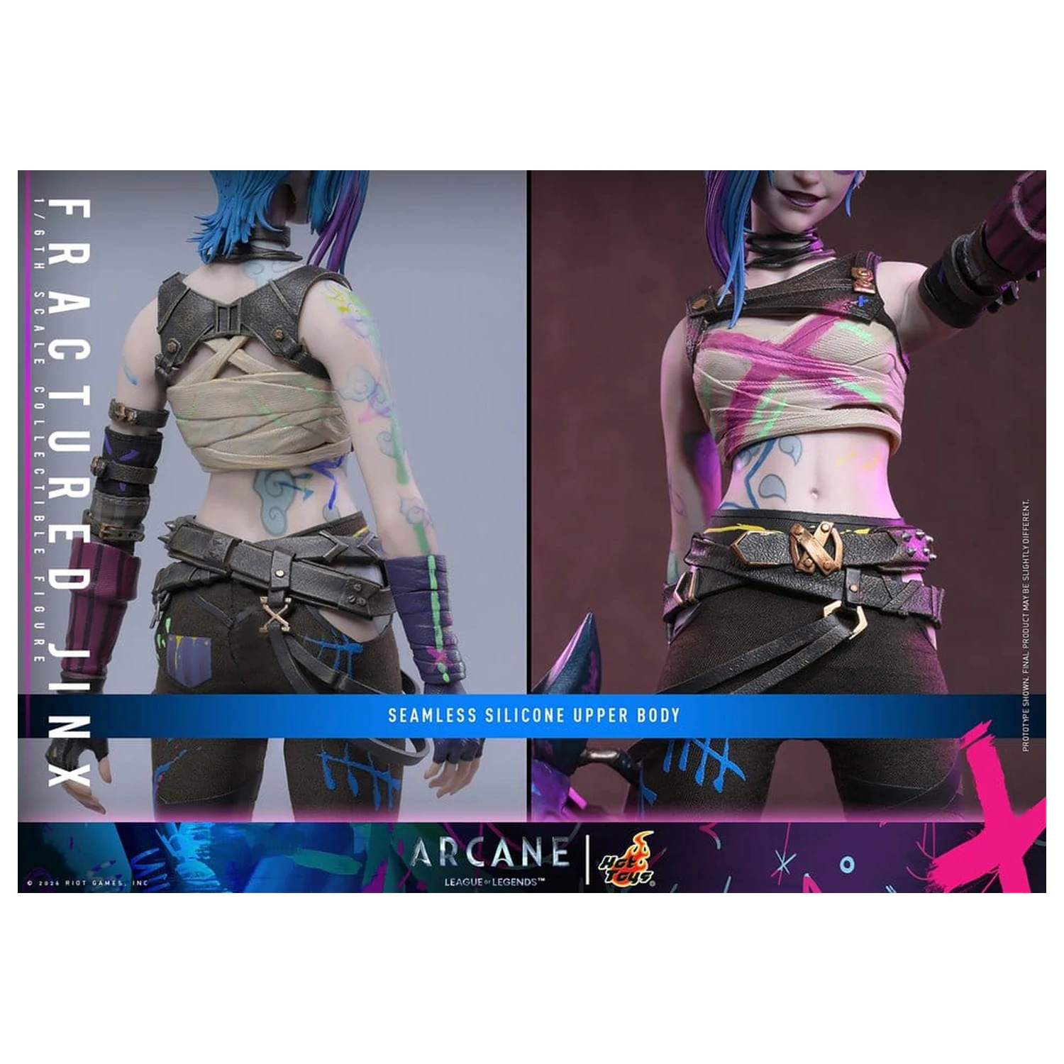Arcane Figurina de actiune 1/6 Fractured Jinx 28 cm poza produsului
