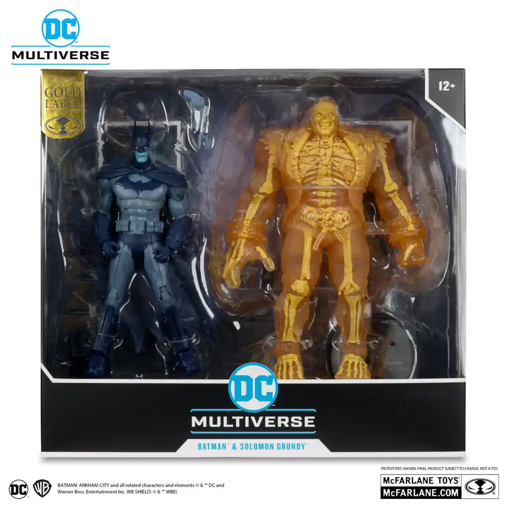 Figurină de acțiune Arham City DC Multiverse 2-Pack Batman & Solomon Grundy (Gold Label) 18 cm poza produsului