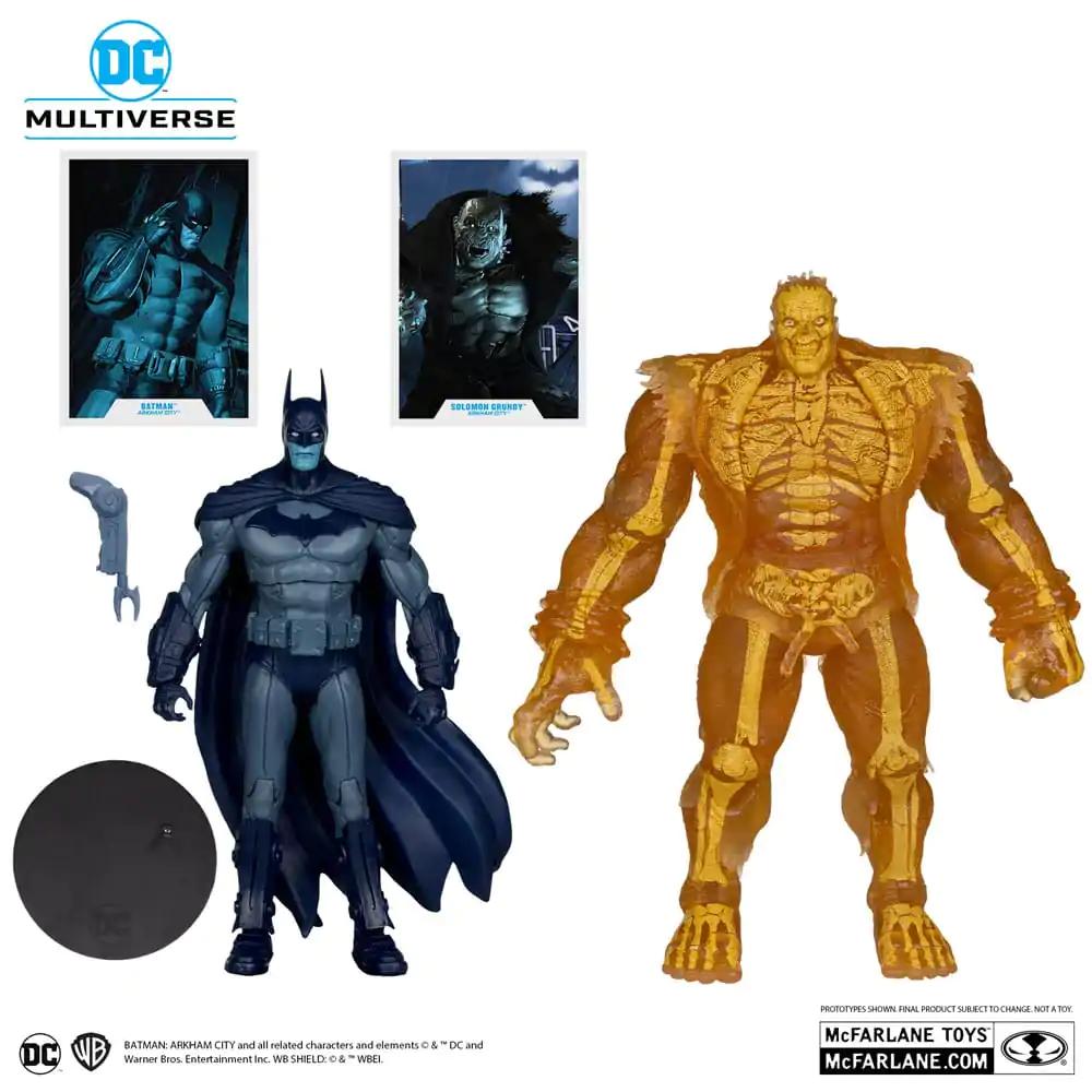 Figurină de acțiune Arham City DC Multiverse 2-Pack Batman & Solomon Grundy (Gold Label) 18 cm poza produsului