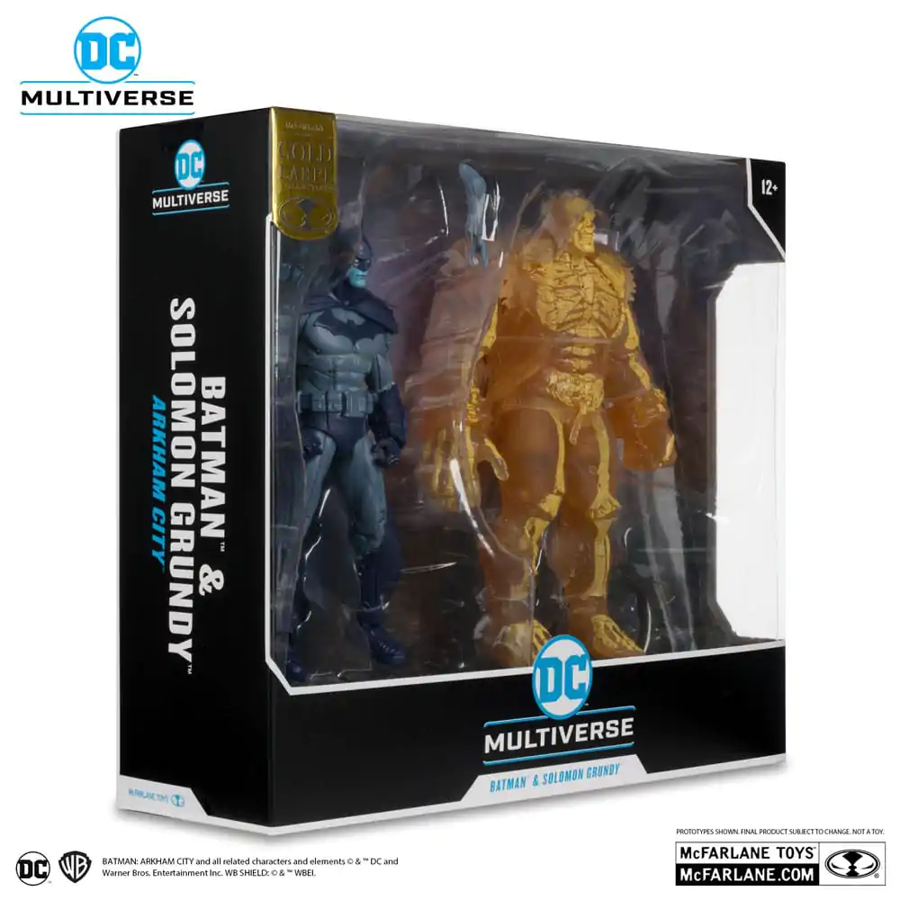 Figurină de acțiune Arham City DC Multiverse 2-Pack Batman & Solomon Grundy (Gold Label) 18 cm poza produsului