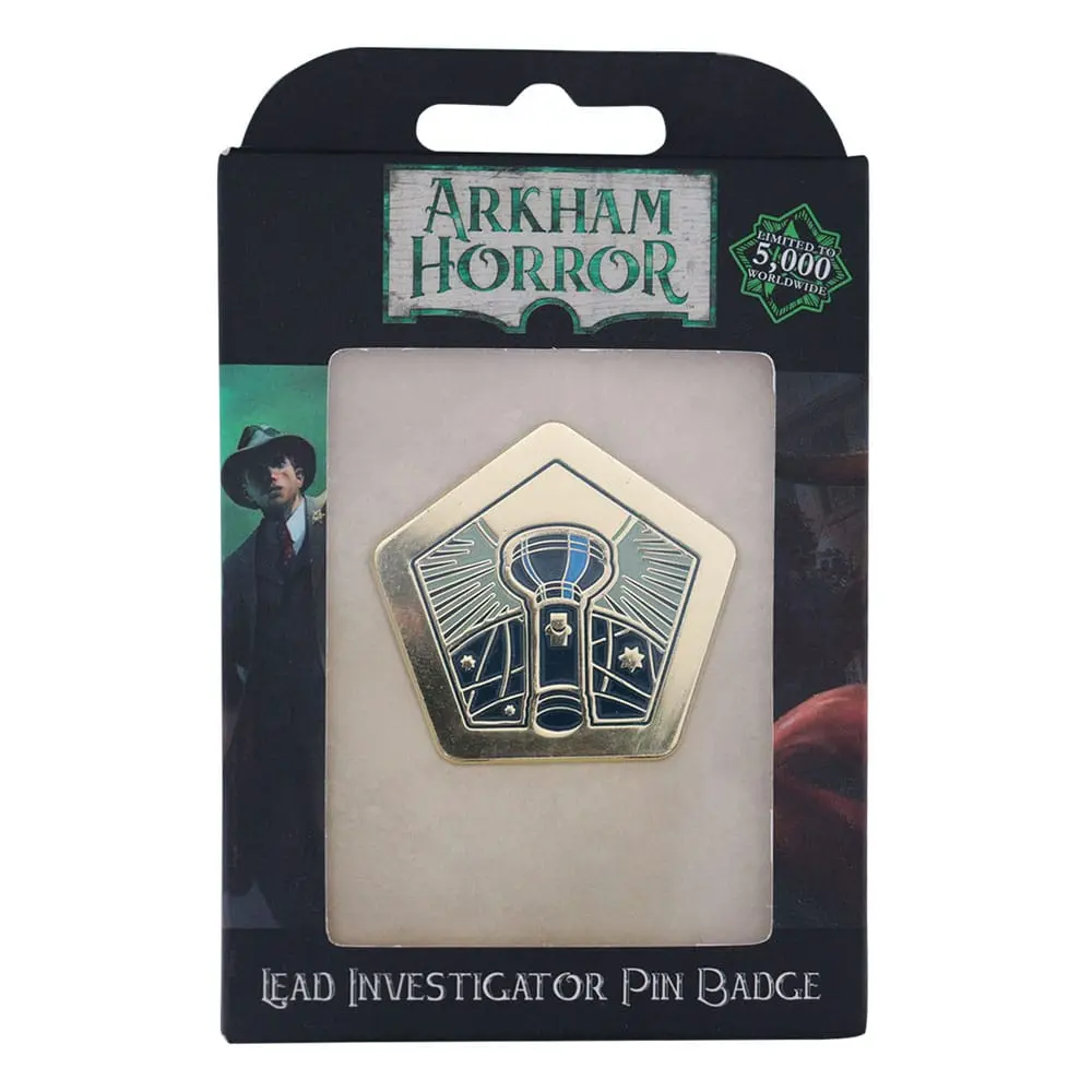 Arkham Horror Pin Badge Insignă Investigator Principal Ediție Limitată poza produsului