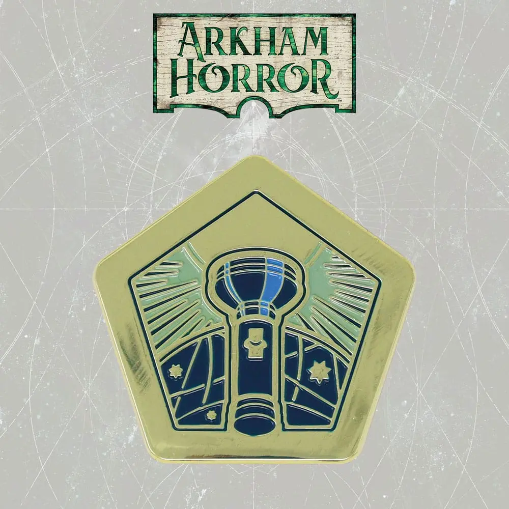 Arkham Horror Pin Badge Insignă Investigator Principal Ediție Limitată poza produsului