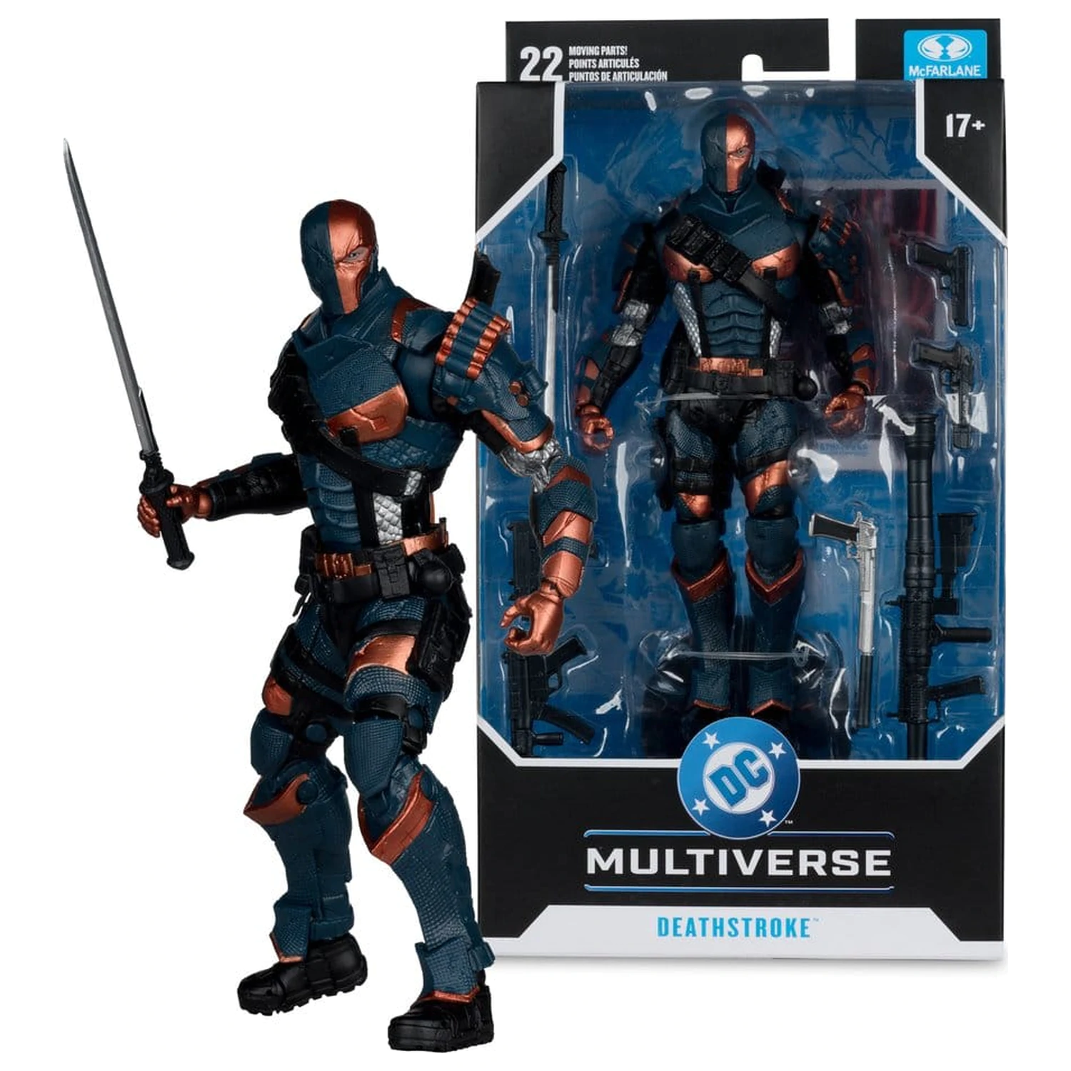 Arkham Origins DC Multiverse figurina de actiune Deathstroke 19 cm poza produsului