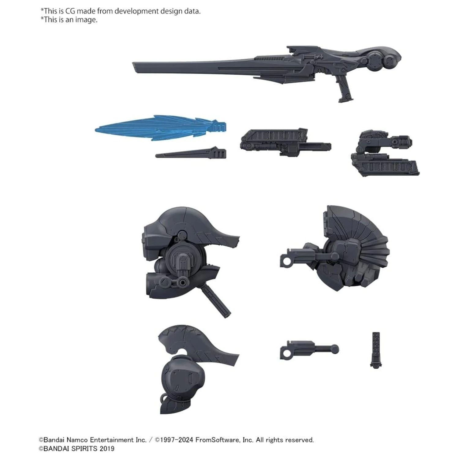 Armored Core VI 30mm Option Parts Set Weapon Set 01 Kit Model poza produsului