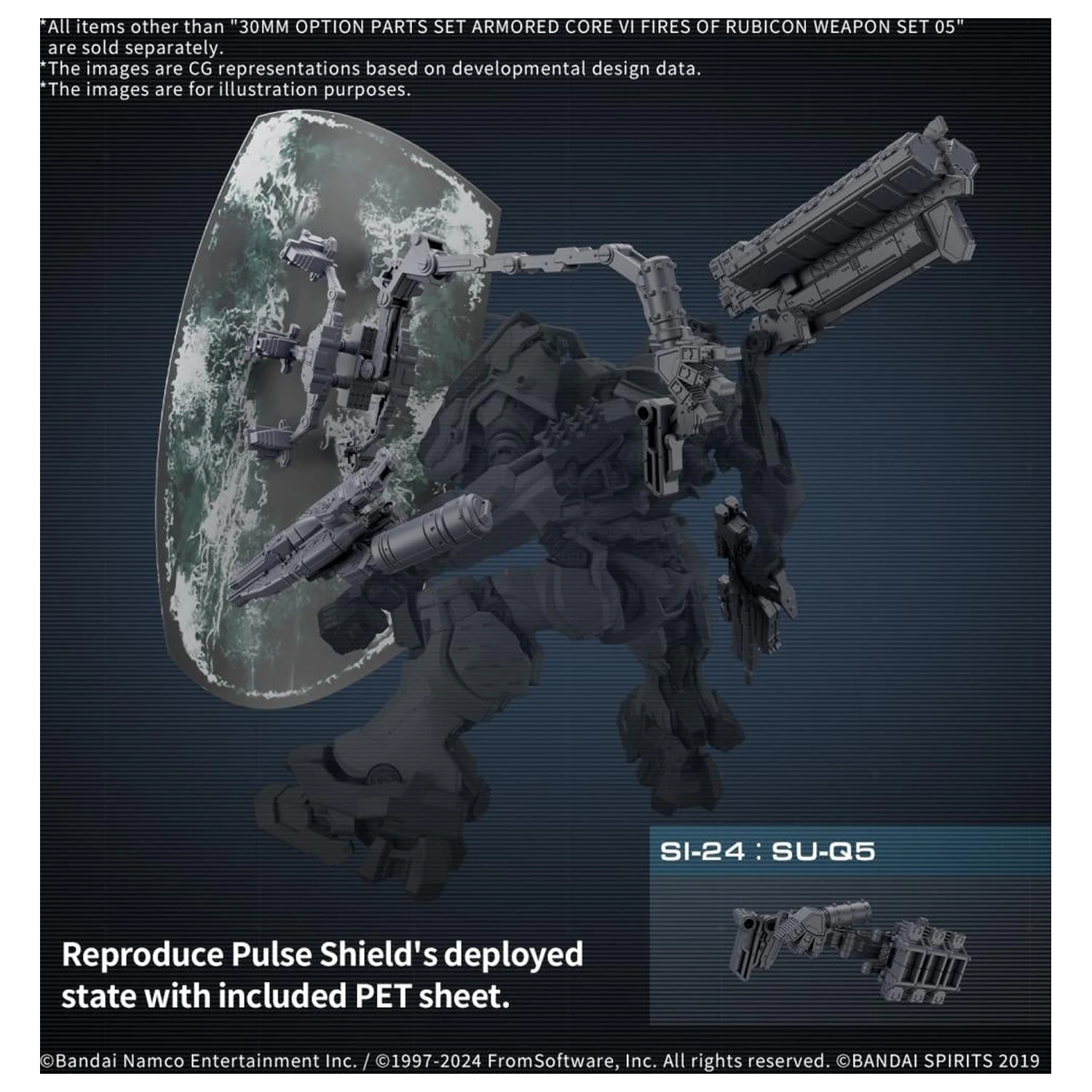 Armored Core VI Weapon Set 05 Kit Accesorii Model poza produsului