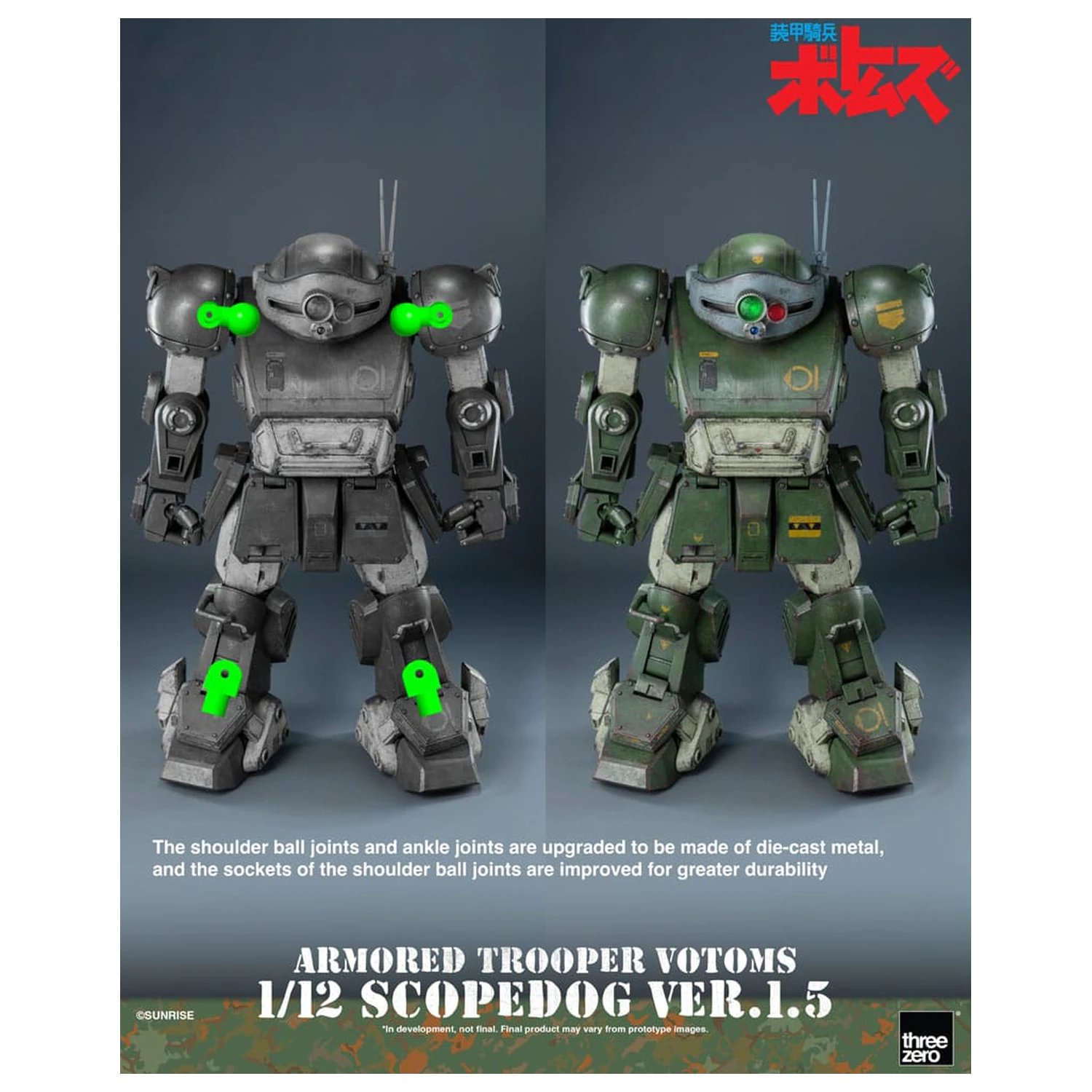Armored Trooper Votoms Robo-Dou Figurina de actiune Strikedog 16 cm poza produsului