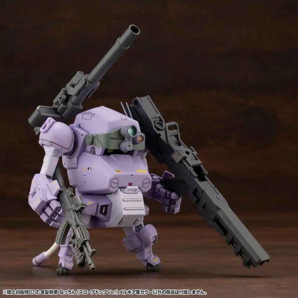 Armored Trooper Votoms X JGSDF Model Kit Tip 07 - III Tanc Nacchin (Scopedog Version) Melquiyan Forces Color 10 cm poza produsului