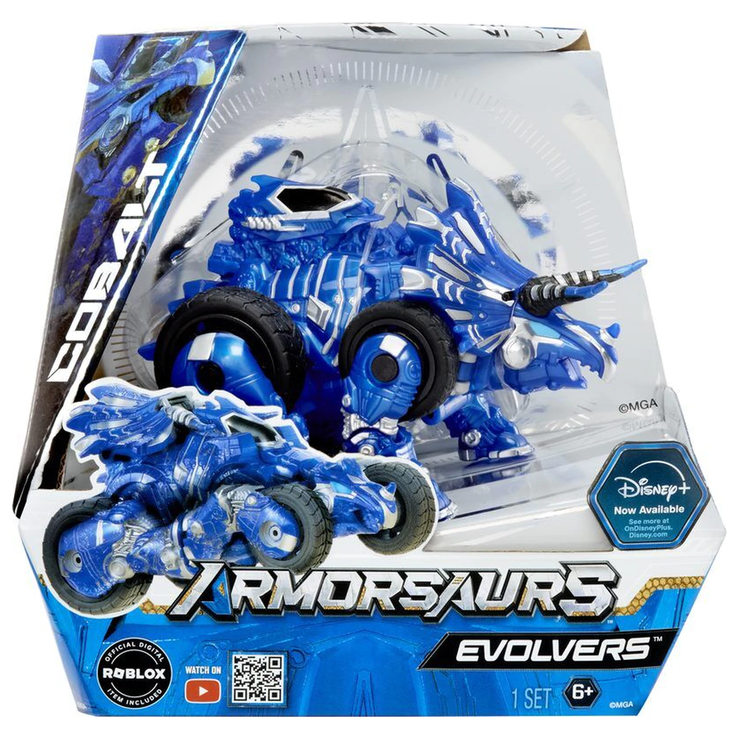 Armorsaurs Evolver Triceratops Cobalt figura poza produsului