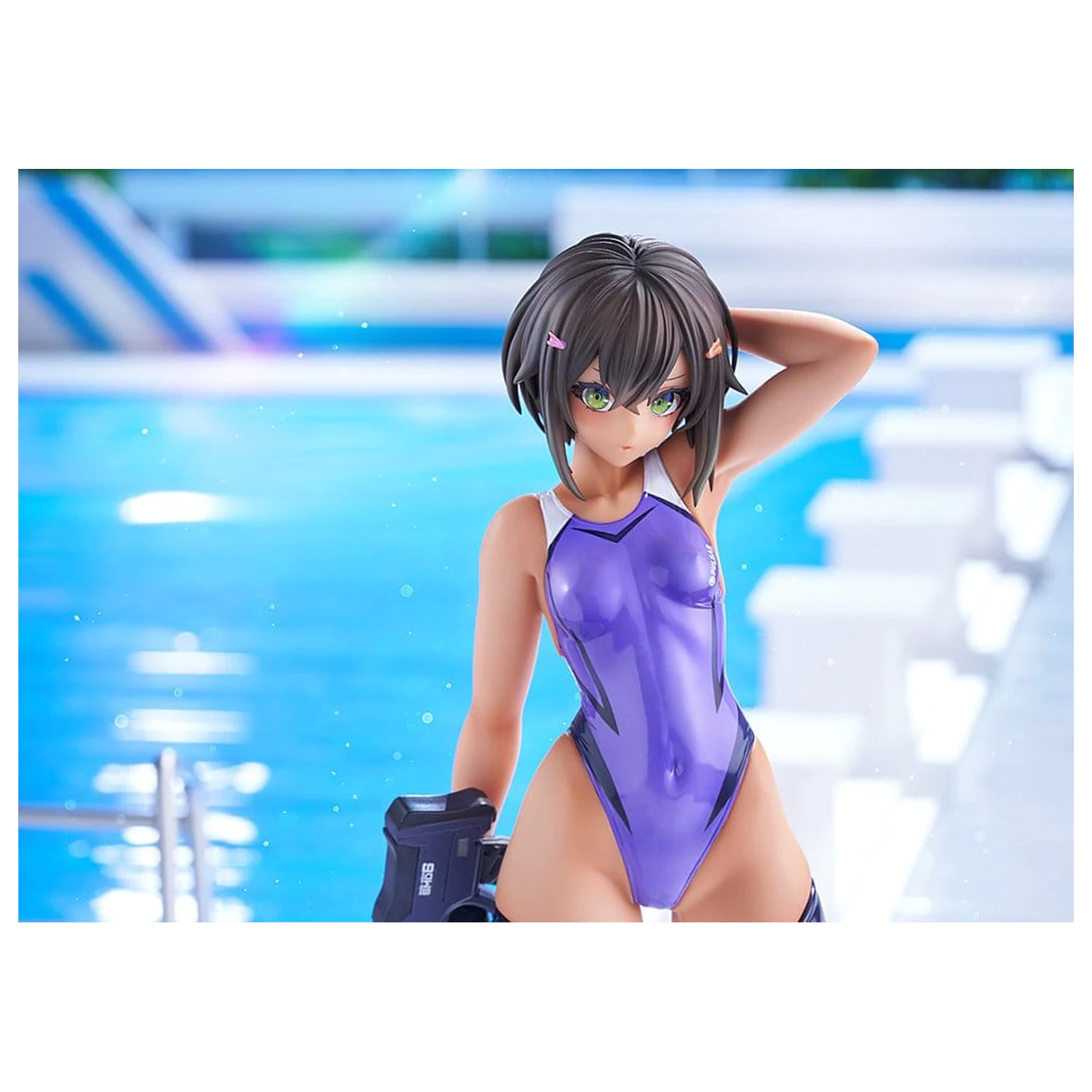 Arms Note PVC Figura 1/7 Buchou-chan of the Swimming Club Purple Swimsuit Ver. 22 cm poza produsului