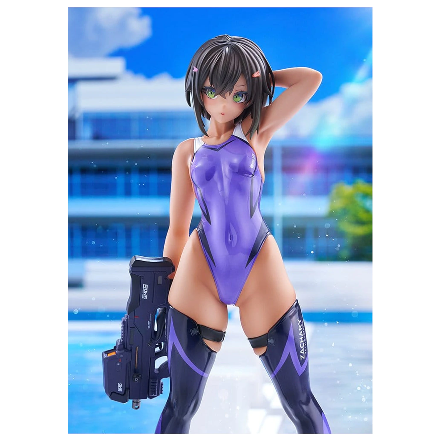 Arms Note PVC Figura 1/7 Buchou-chan of the Swimming Club Purple Swimsuit Ver. 22 cm poza produsului