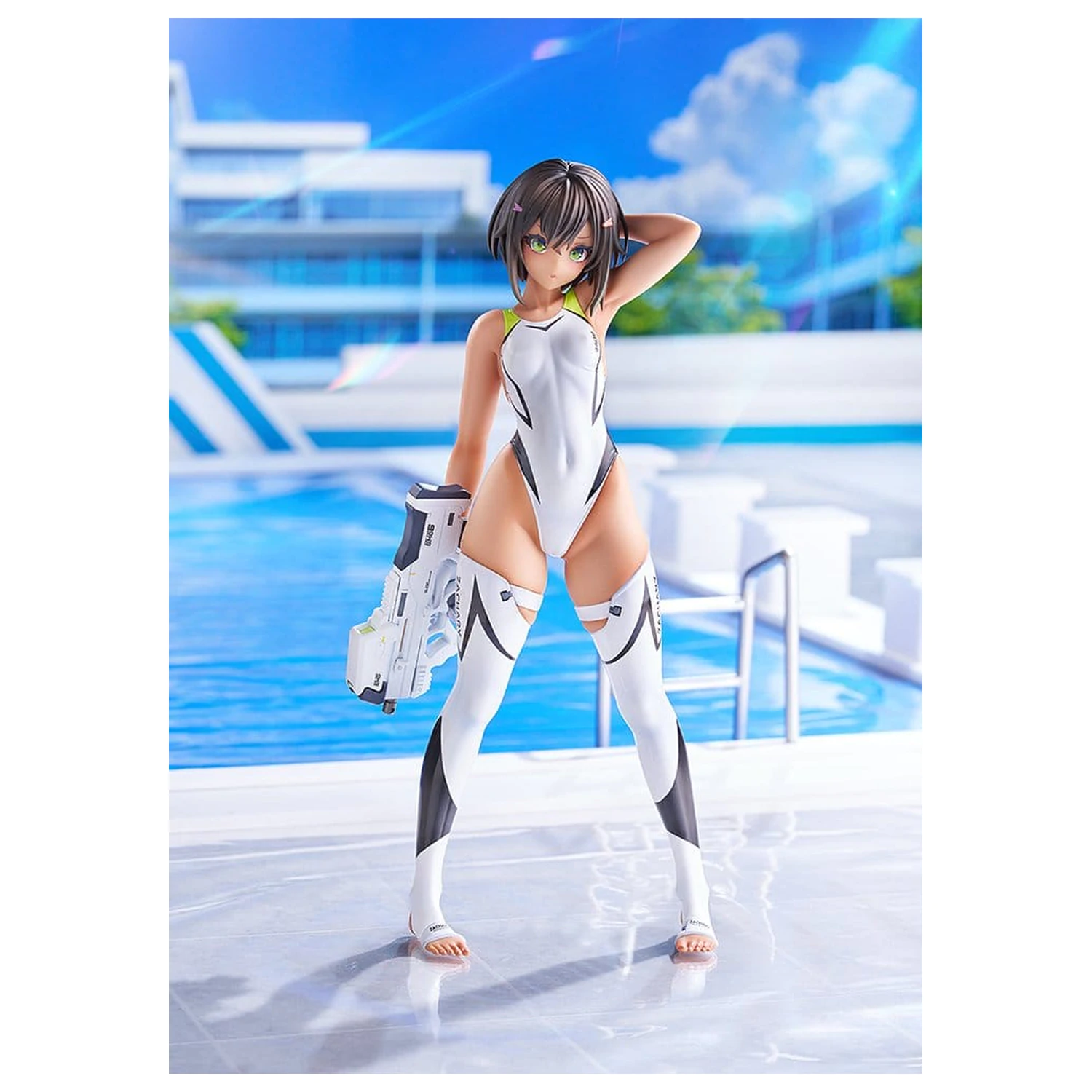 Arms Note PVC Figura 1/7 Buchou-chan of the Swimming Club White Swimsuit Ver. 22 cm poza produsului