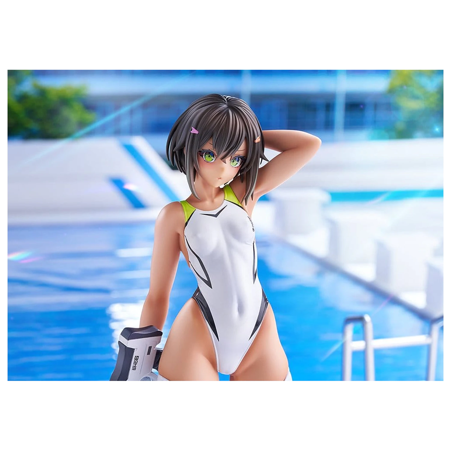Arms Note PVC Figura 1/7 Buchou-chan of the Swimming Club White Swimsuit Ver. 22 cm poza produsului