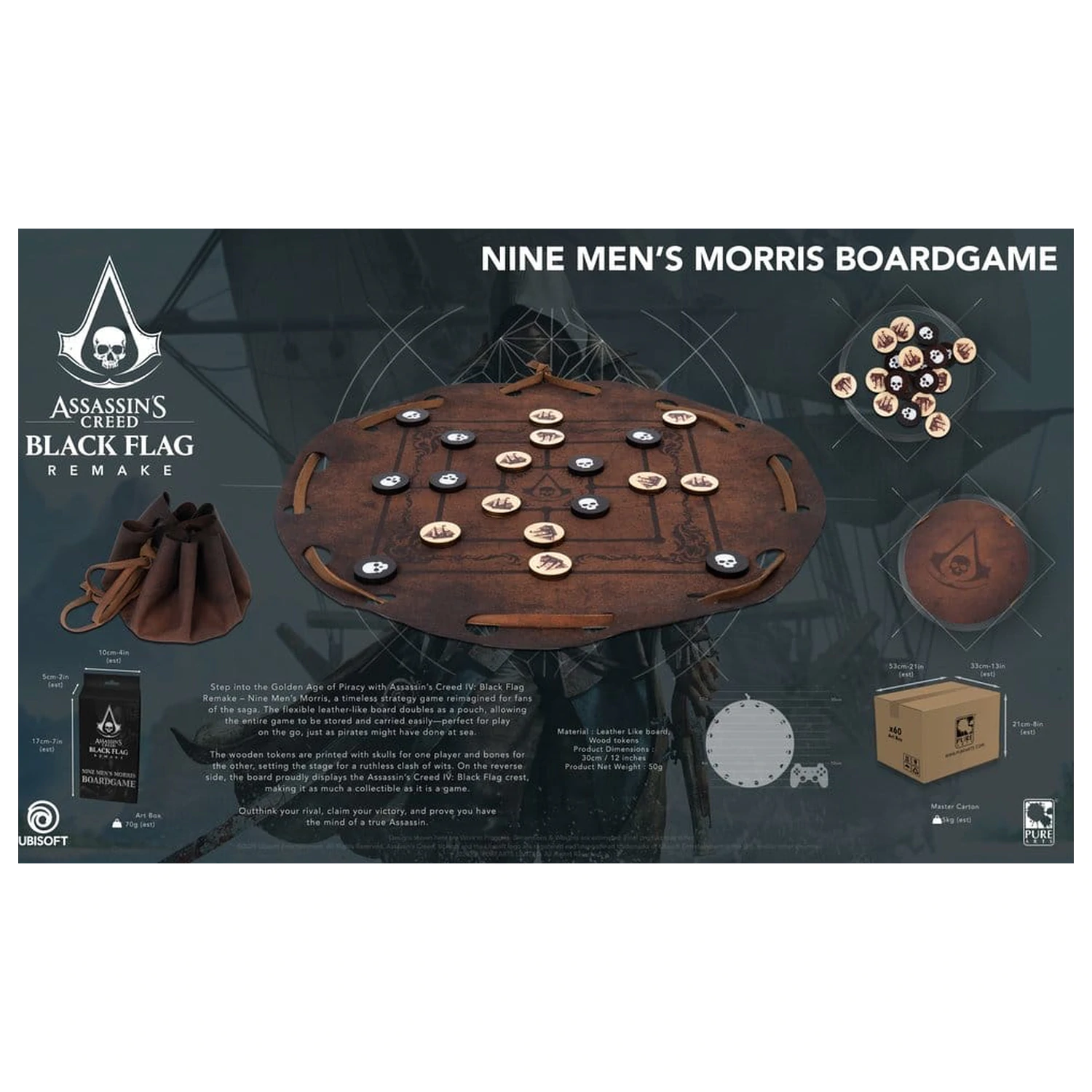 Assassin's Creed Board Game Nine Men's Morris poza produsului