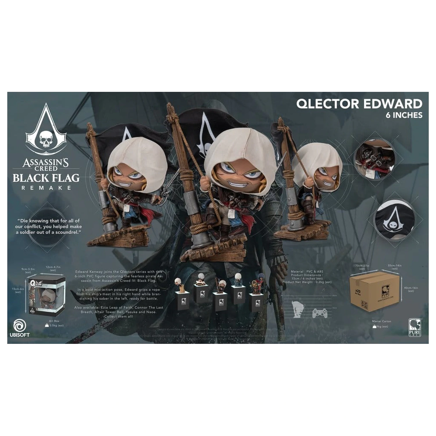 Assassin s Creed Qlector Statuie Edward poza produsului