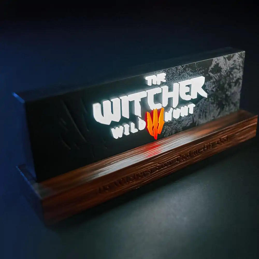 The Witcher LED lampă Wild Hunt Logo 22 cm poza produsului