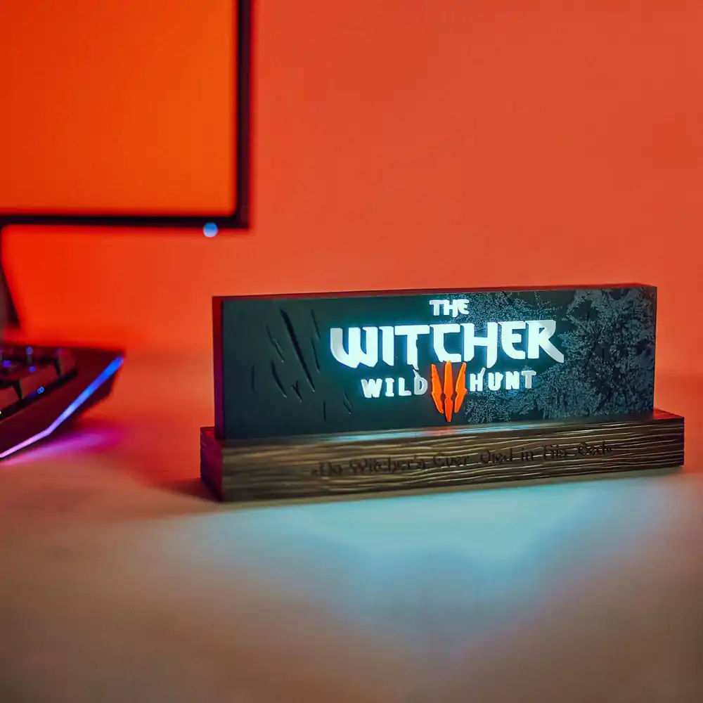 The Witcher LED lampă Wild Hunt Logo 22 cm poza produsului