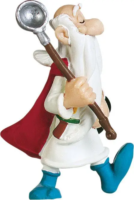 Figurină Asterix Getafix cu oală 8 cm poza produsului