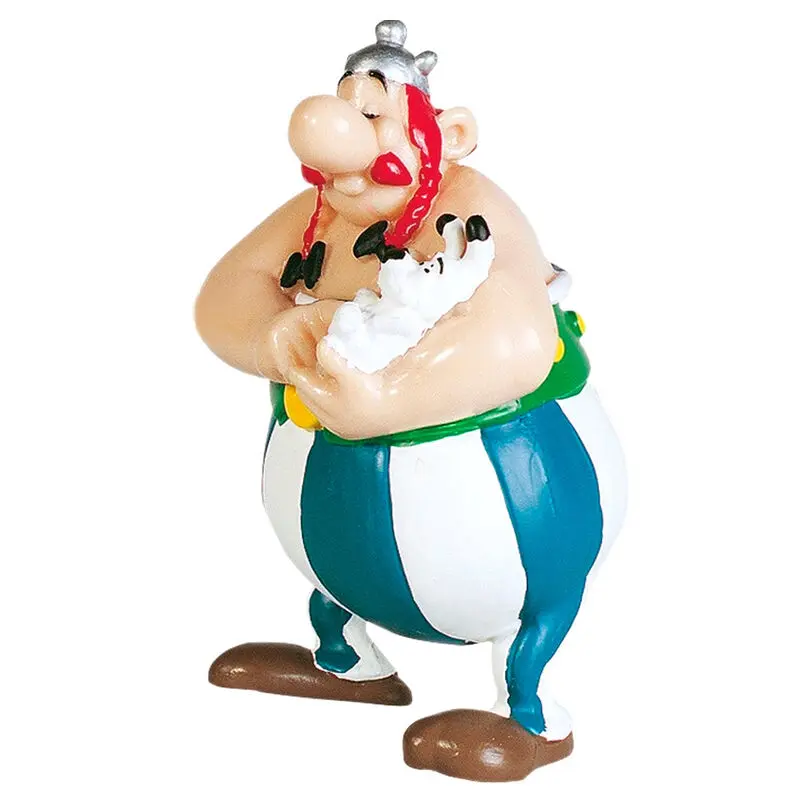 Figurină Asterix Obelix cu Dogmatix 8 cm poza produsului