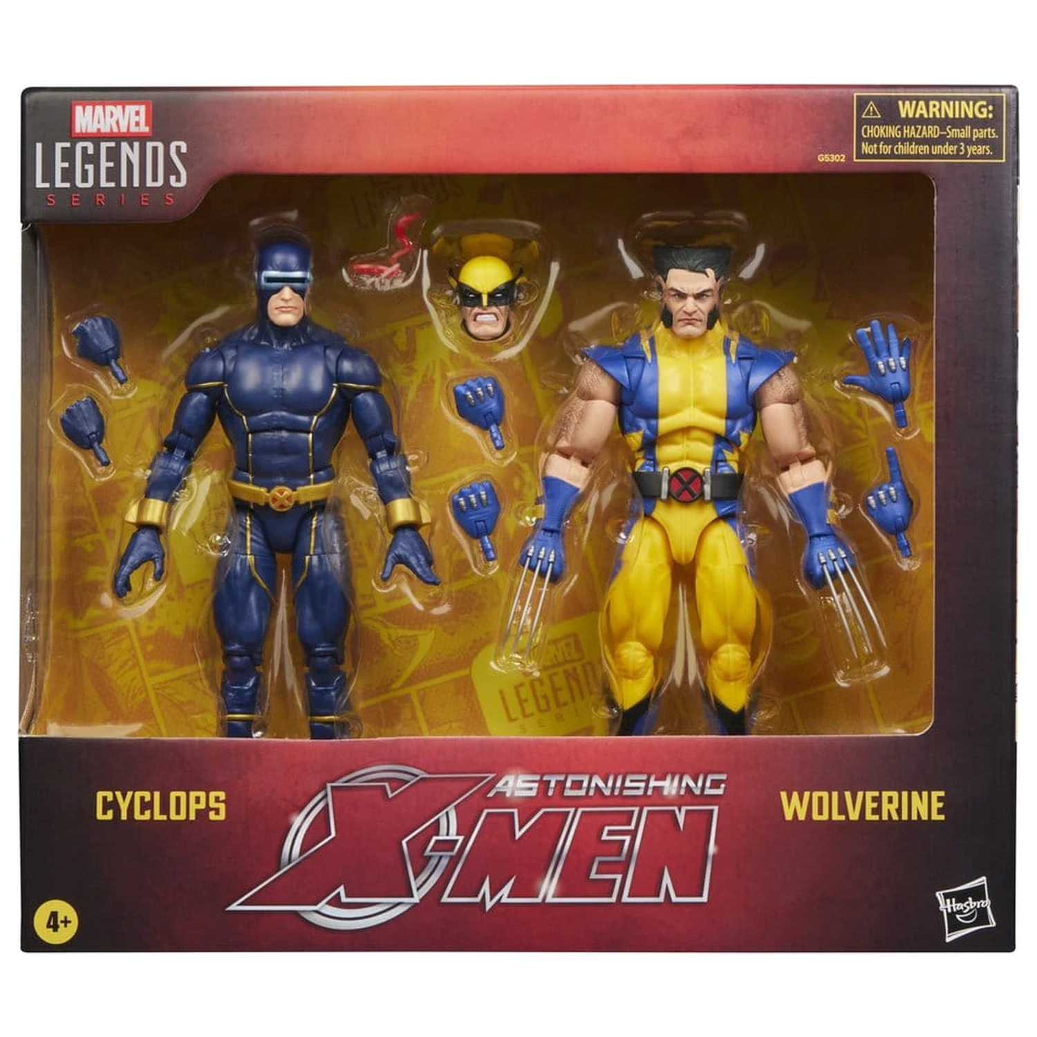 Pachet de 2 figurine de actiune Astonishing X-Men Marvel Legends Cyclops si Wolverine 15 cm poza produsului