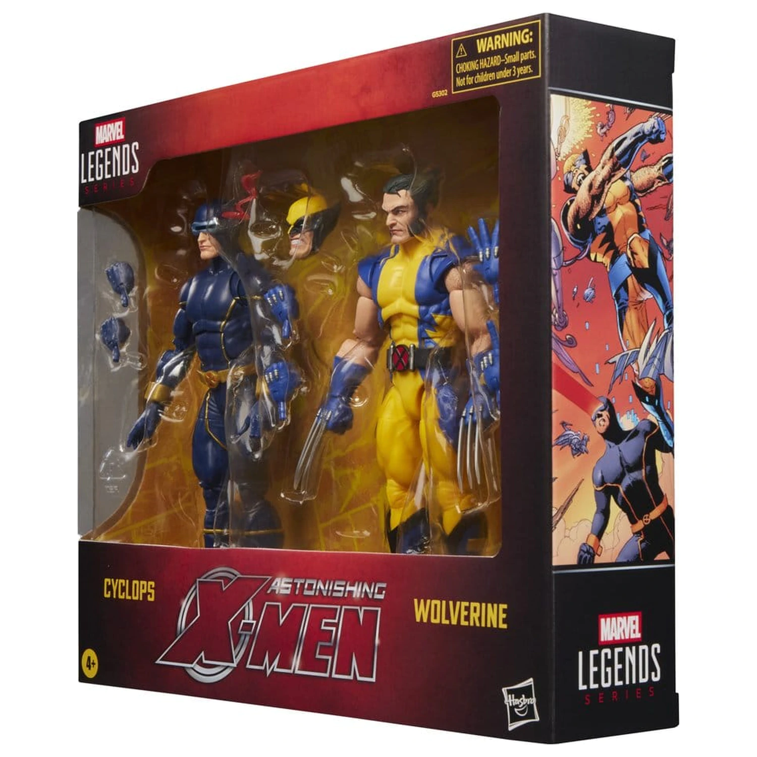 Pachet de 2 figurine de actiune Astonishing X-Men Marvel Legends Cyclops si Wolverine 15 cm poza produsului