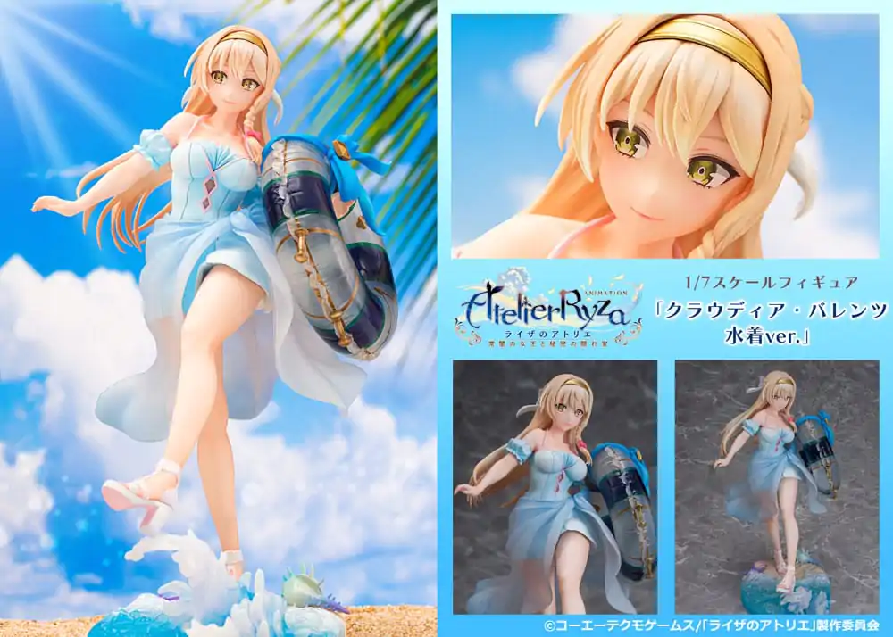 Atelier Ryza: Ever Darkness & the Secret Hideout Statuie PVC 1/7 Klaudia Valentz Swimsuit Ver. 25 cm poza produsului