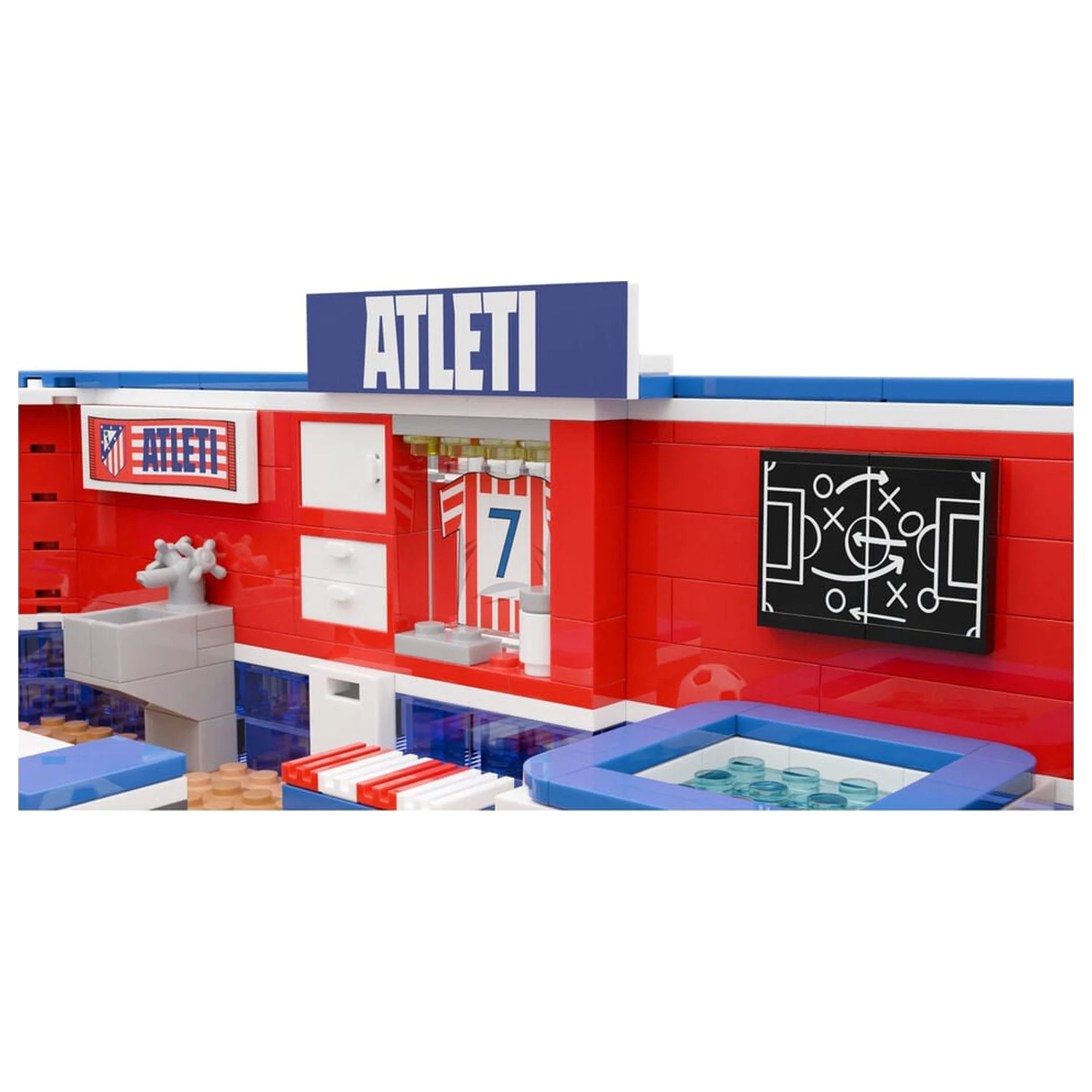 Atletico de Madrid set vestiar cu figurina 439 piese poza produsului